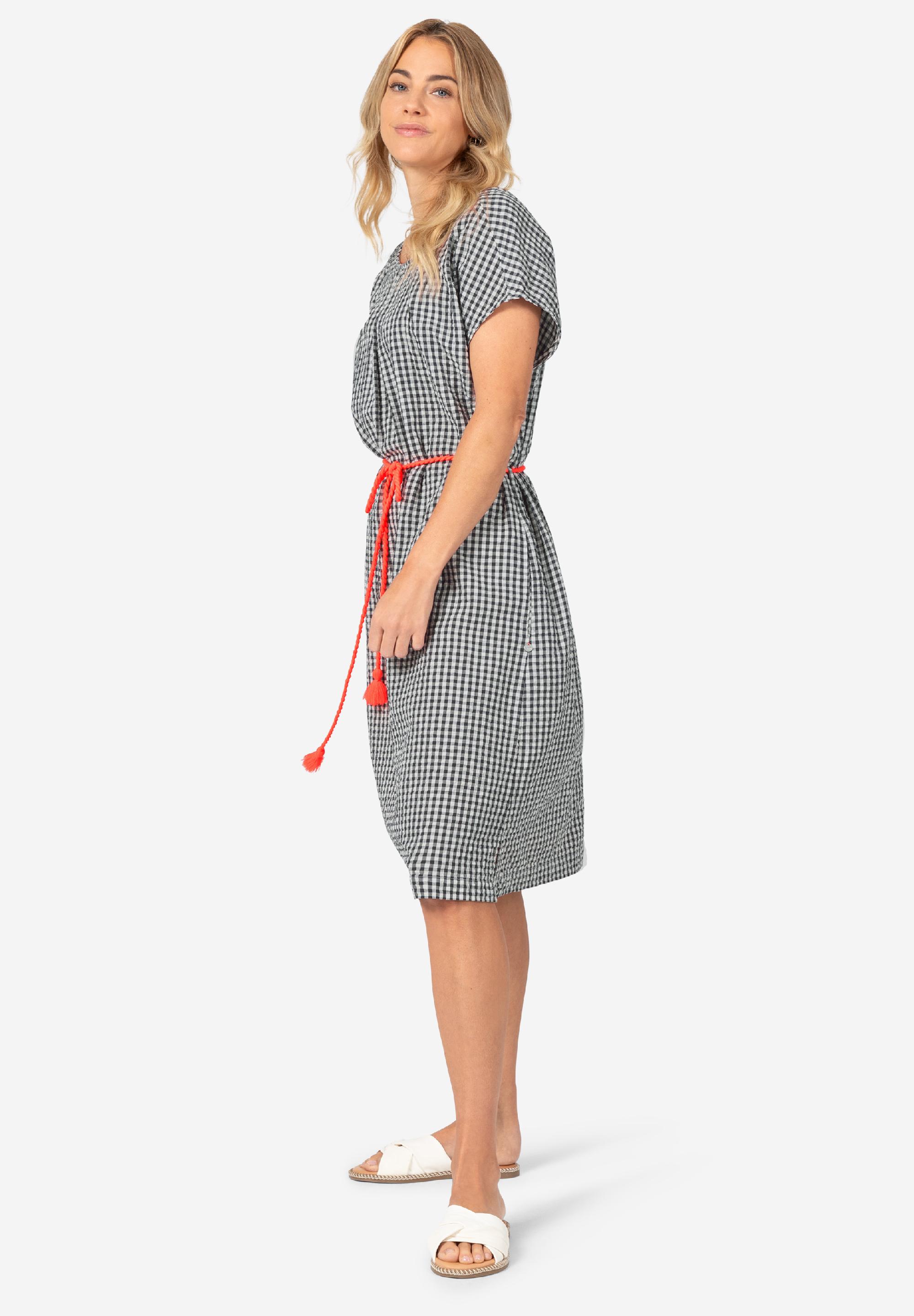 Vichy Pleat Dress