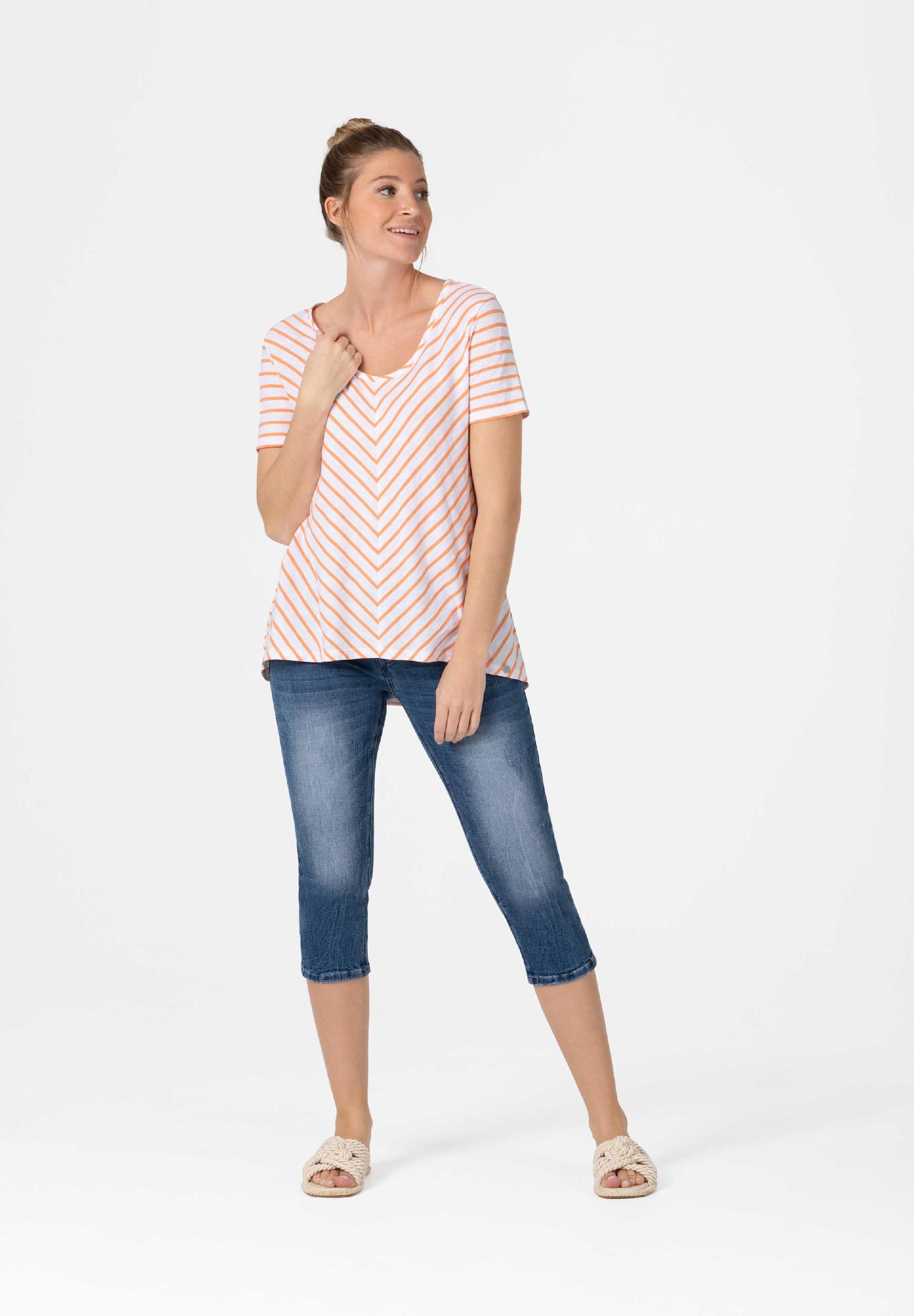 Striped A-Shape T-Shirt