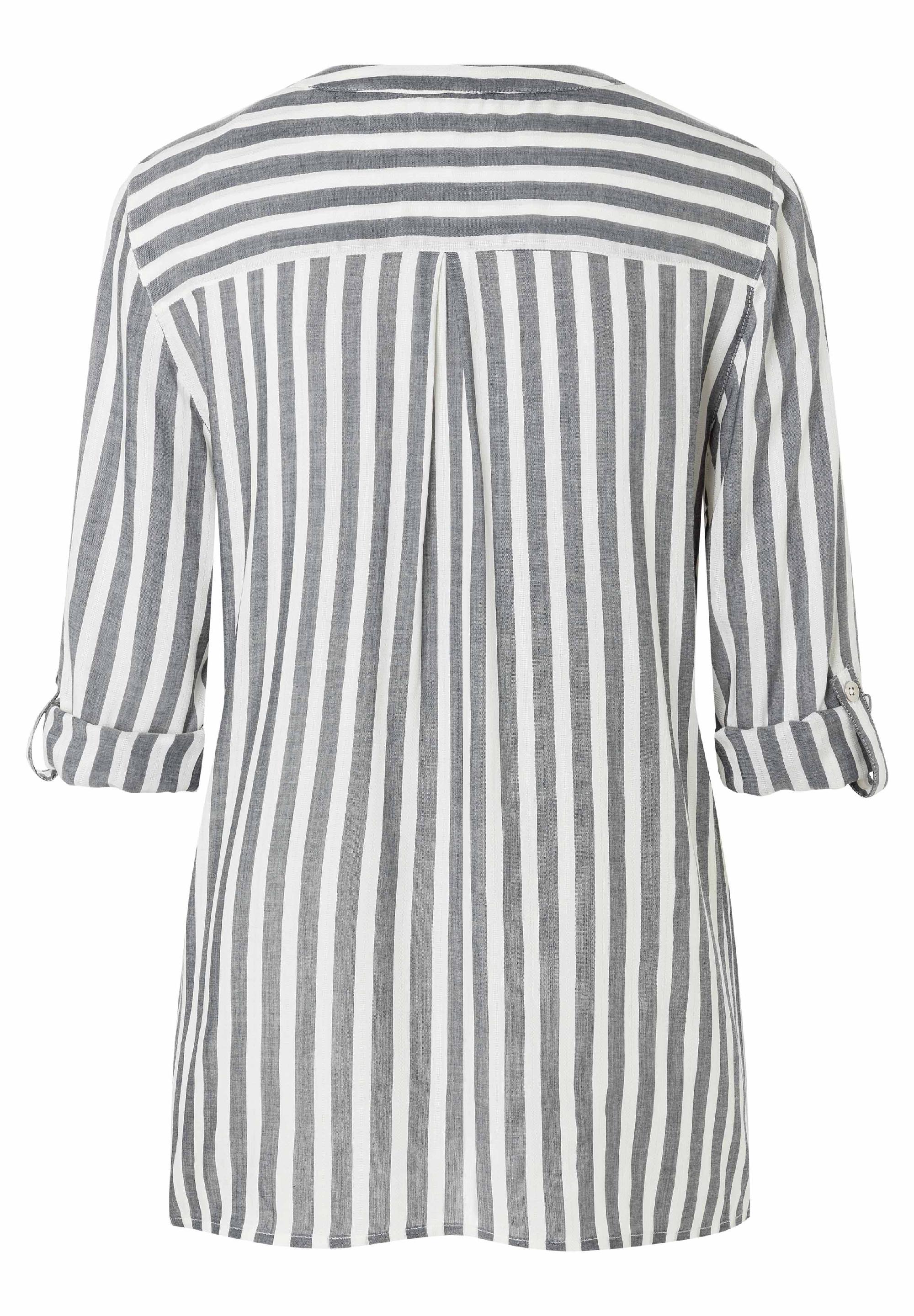 Striped Henley Blouse