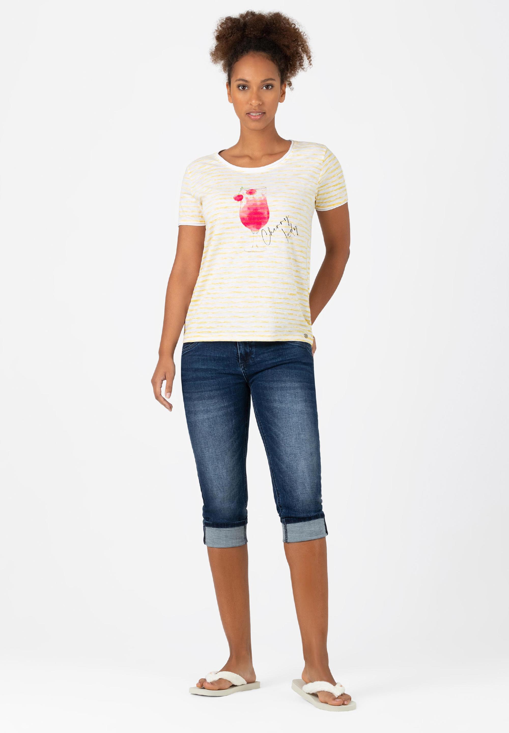 Striped Basic T-Shirt print