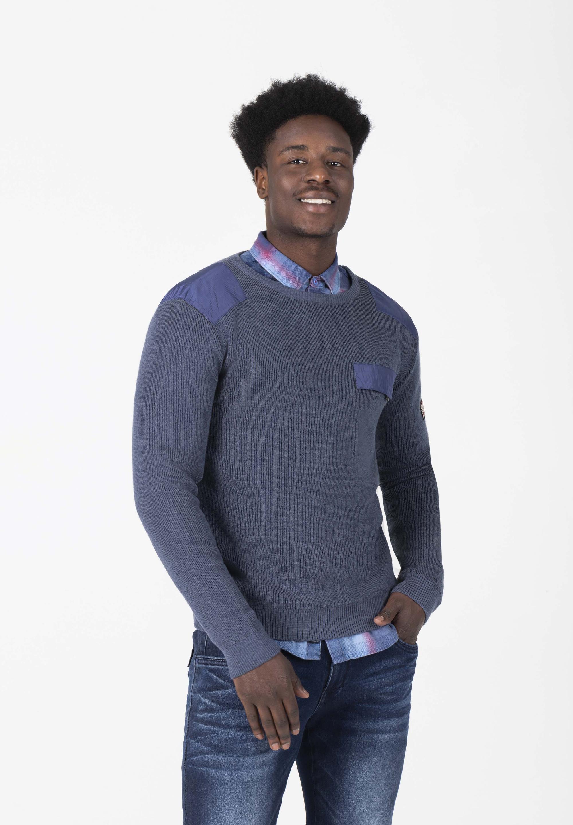 Fabricmix Crewneck Sweater