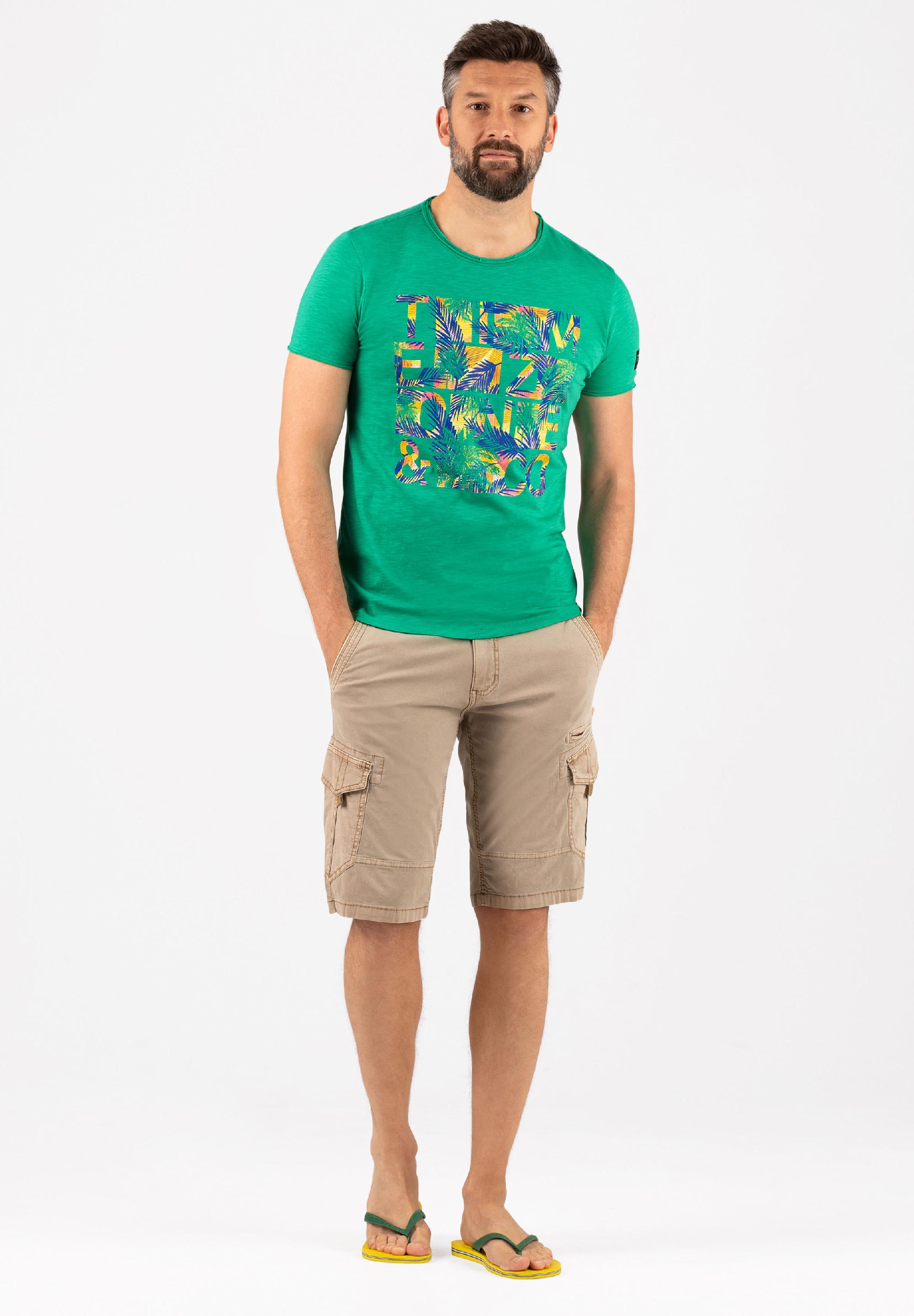 Palm Check T-Shirt print