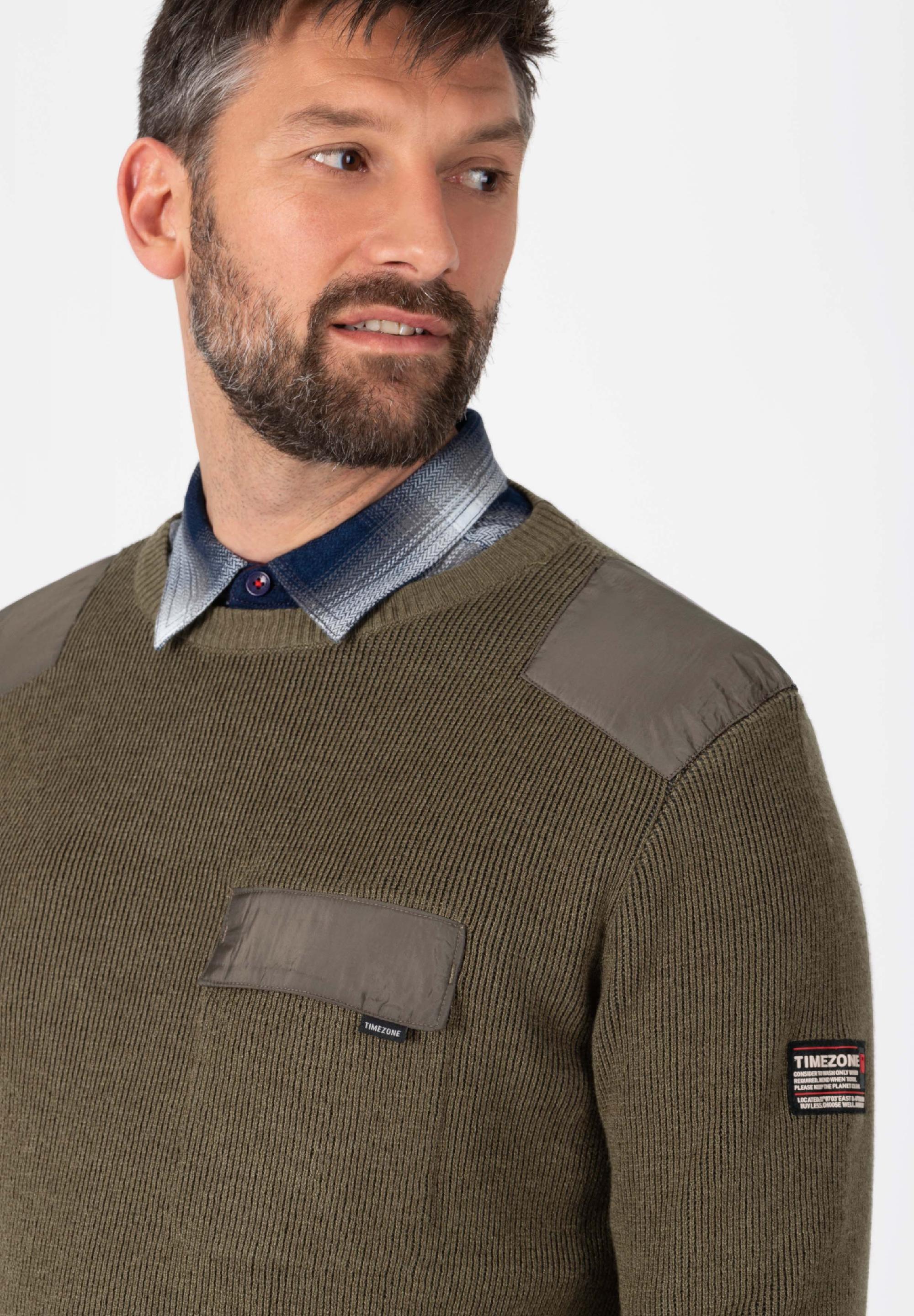 Fabricmix Crewneck Sweater