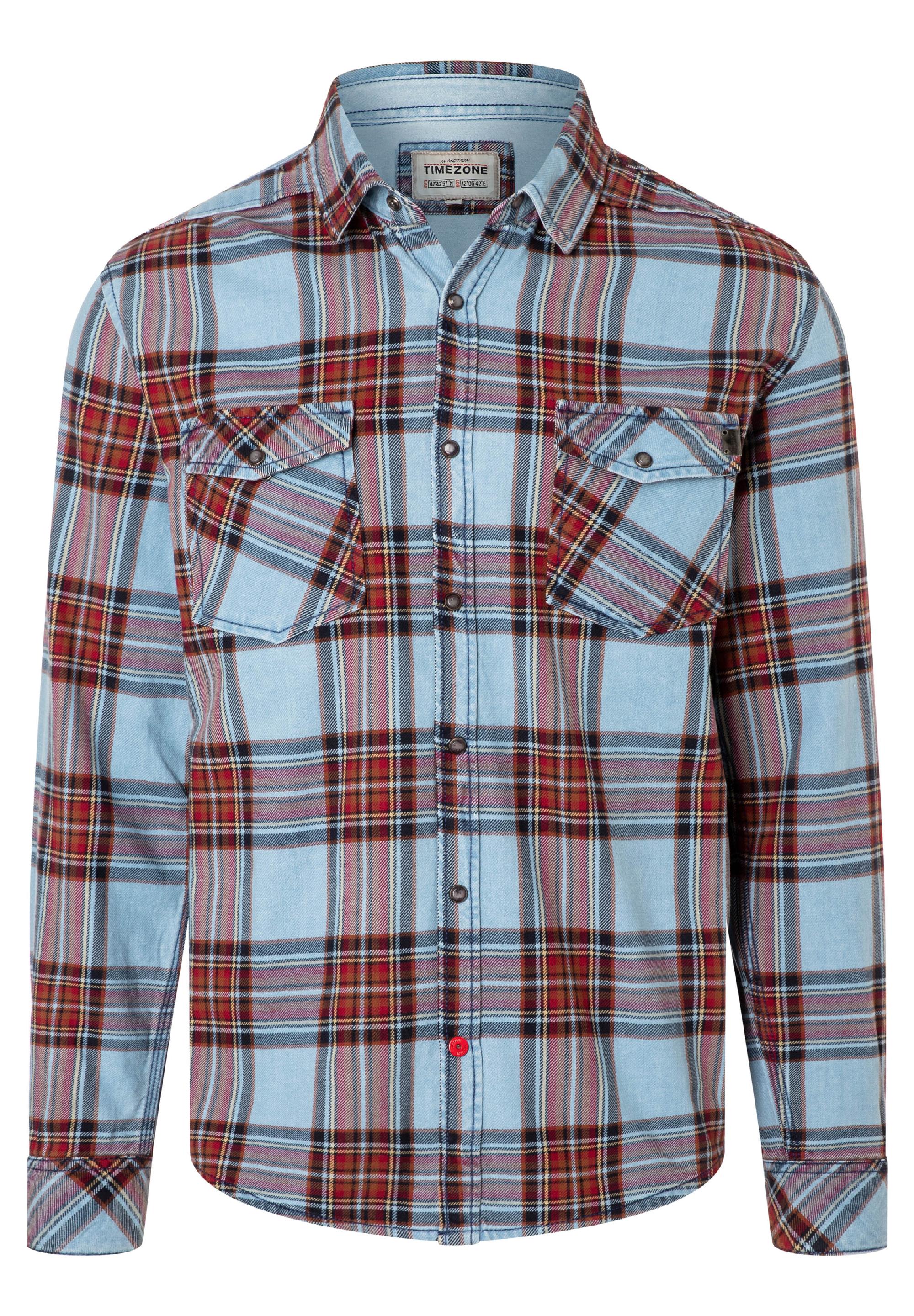 Indigo Check Shirt - kent colllar