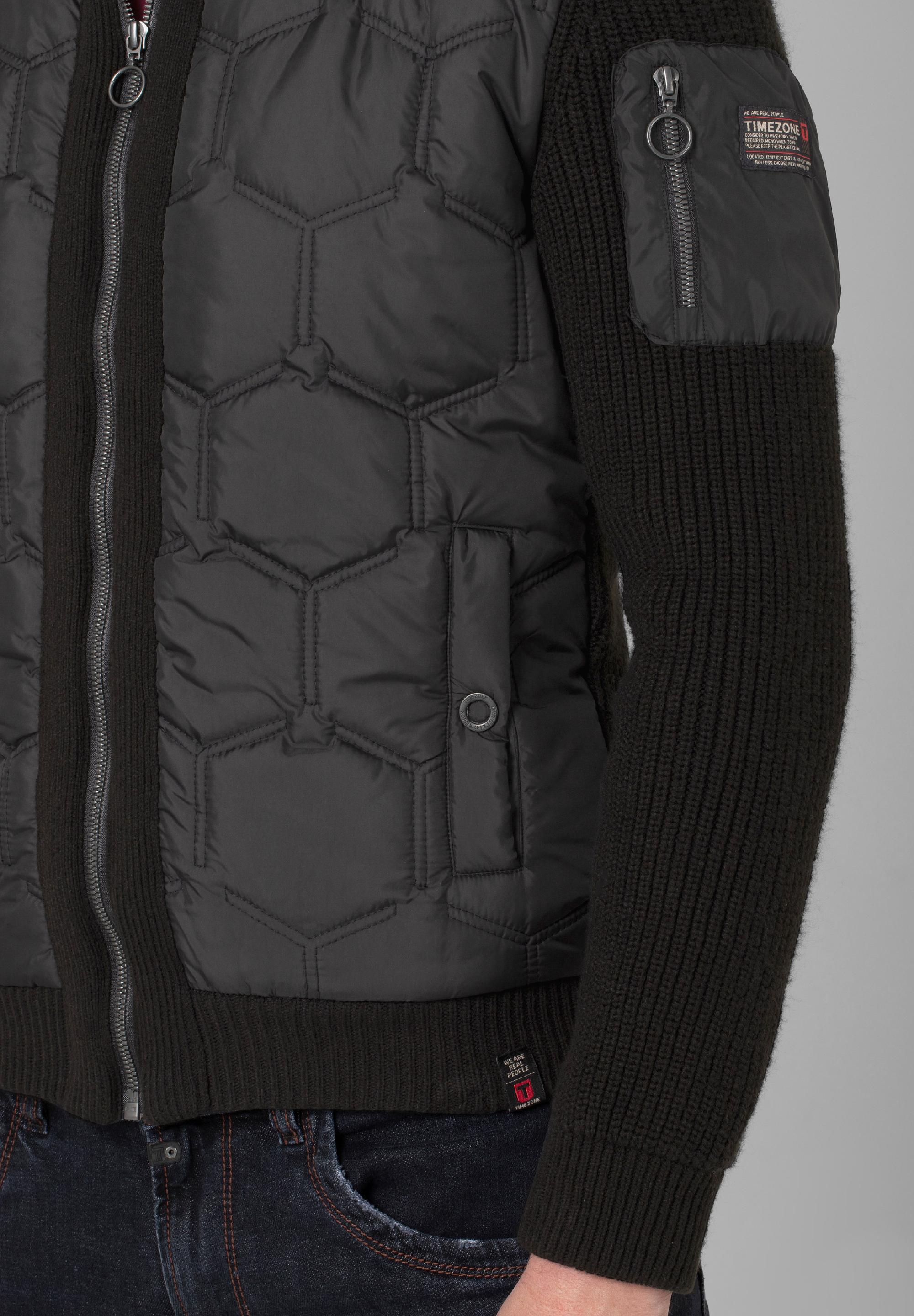 Padded Knit Jacket zipper