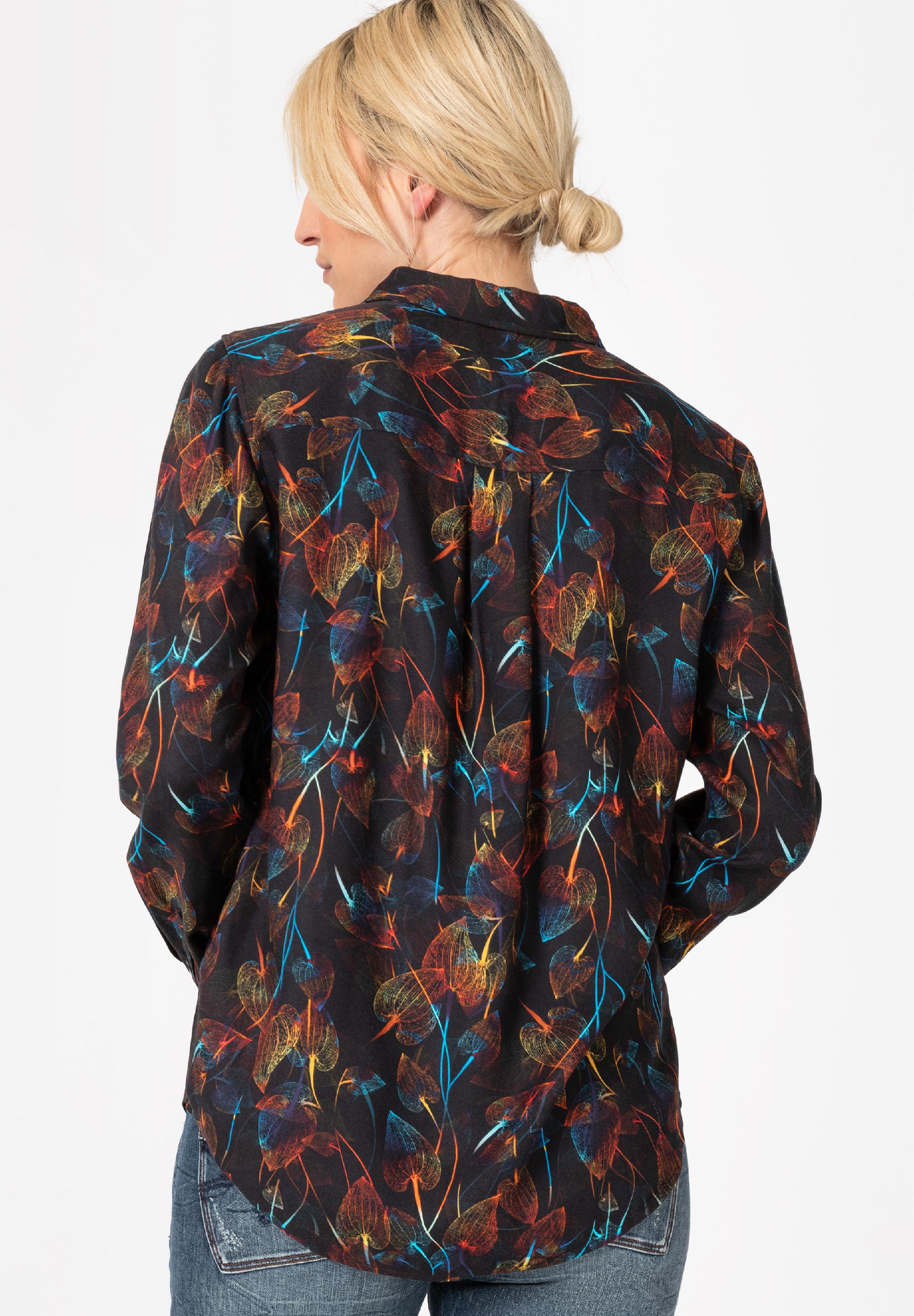 Printed Boyfriend Fit Blouse
