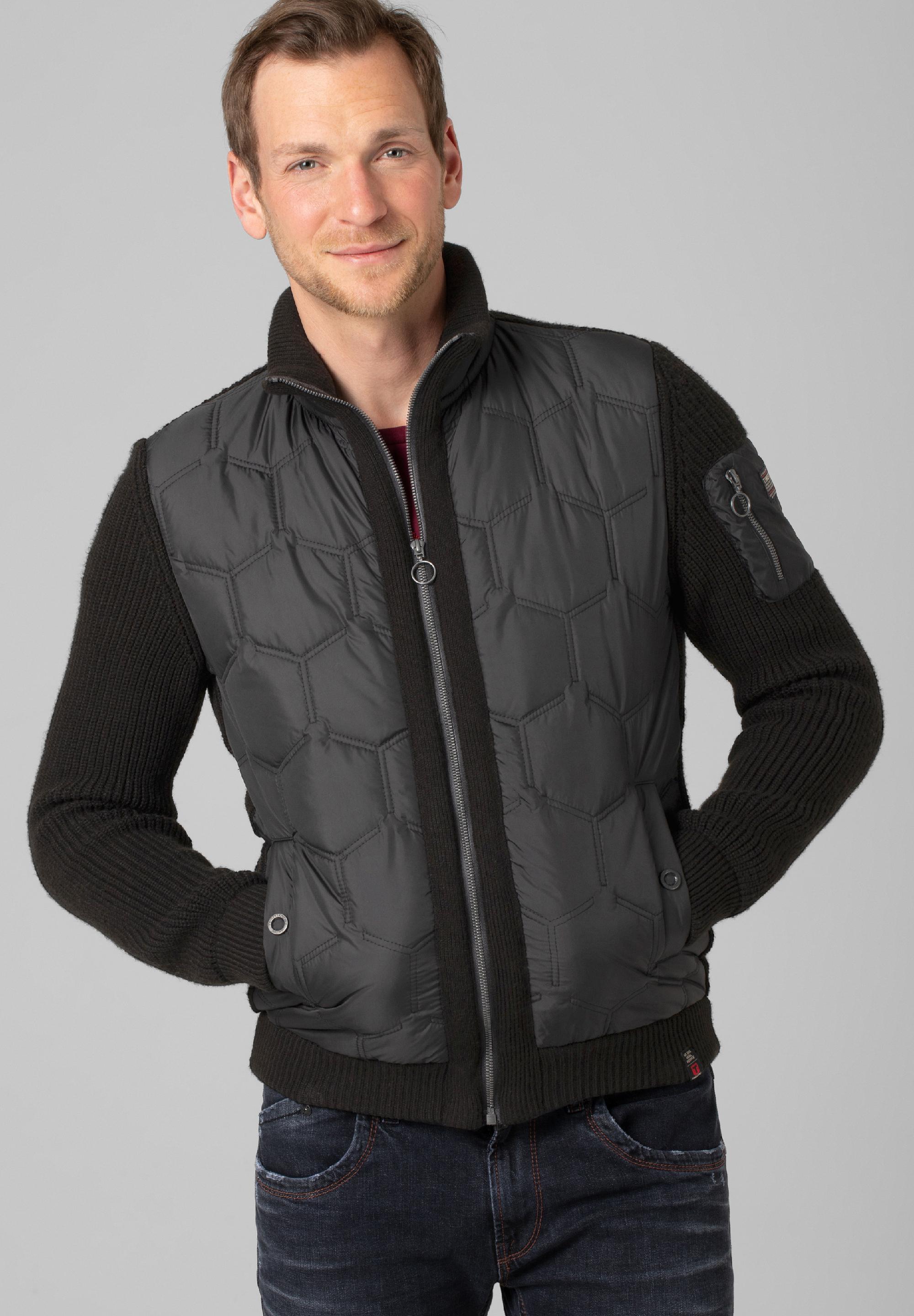 Padded Knit Jacket zipper