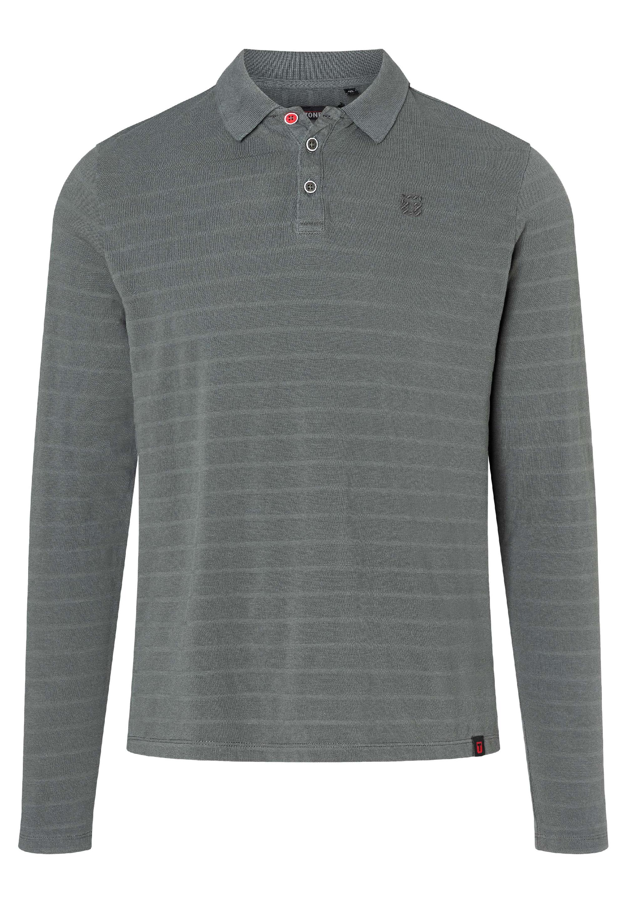 Tonal Stripe Longsleeve Polo