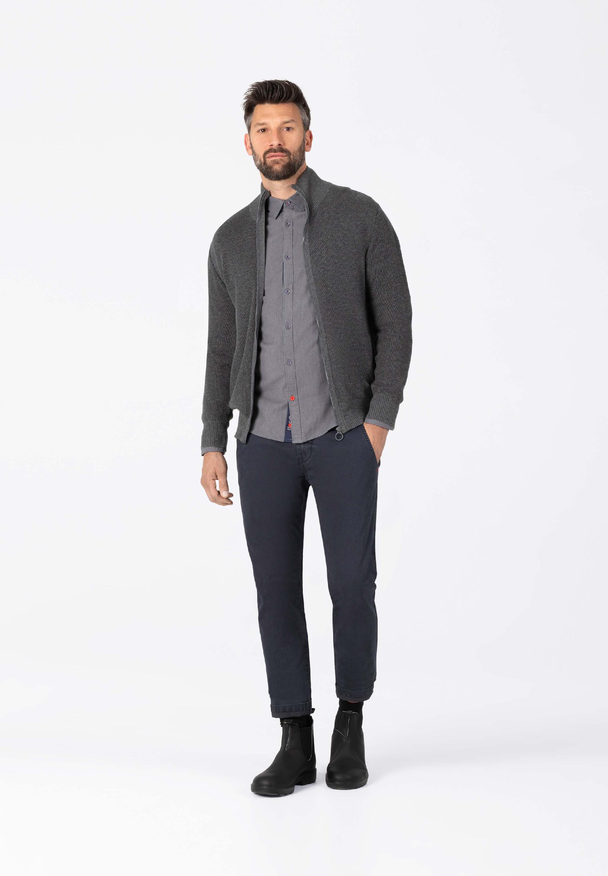 Basic Knit Jacket zipper