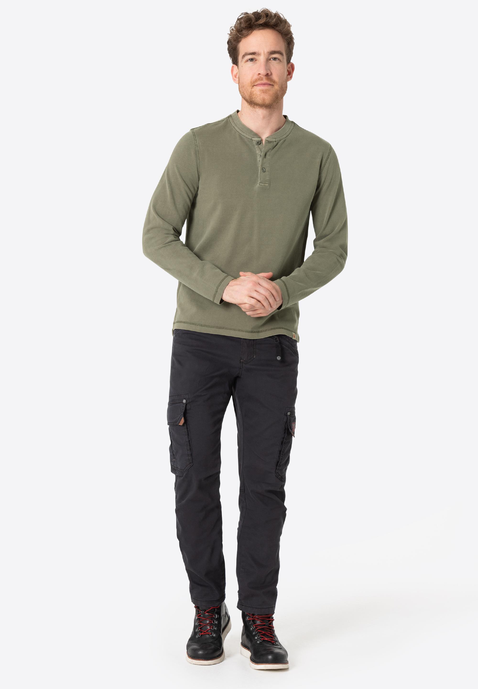 Pique Longsleeve Henley