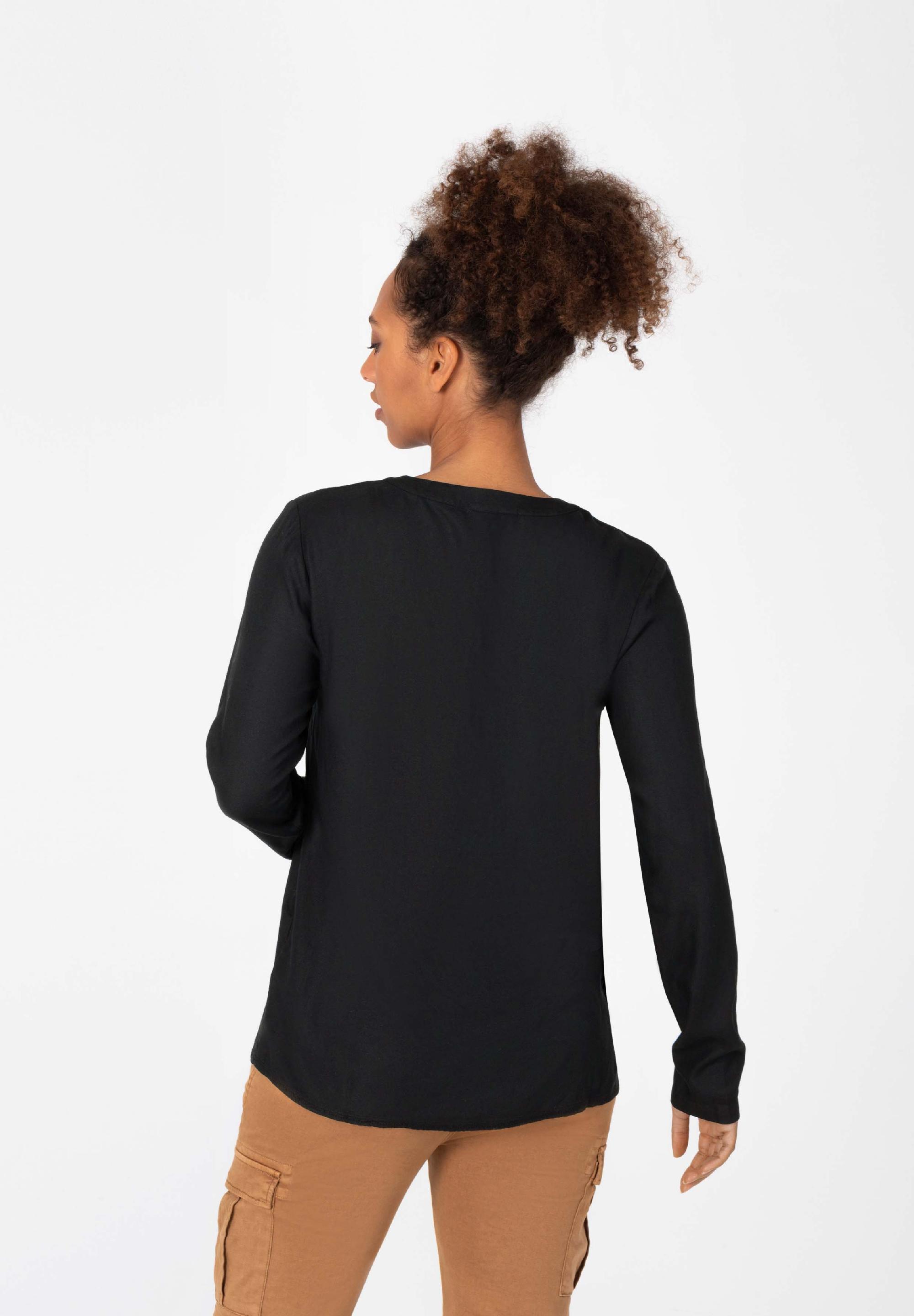 Tape Henley Blouse decoration