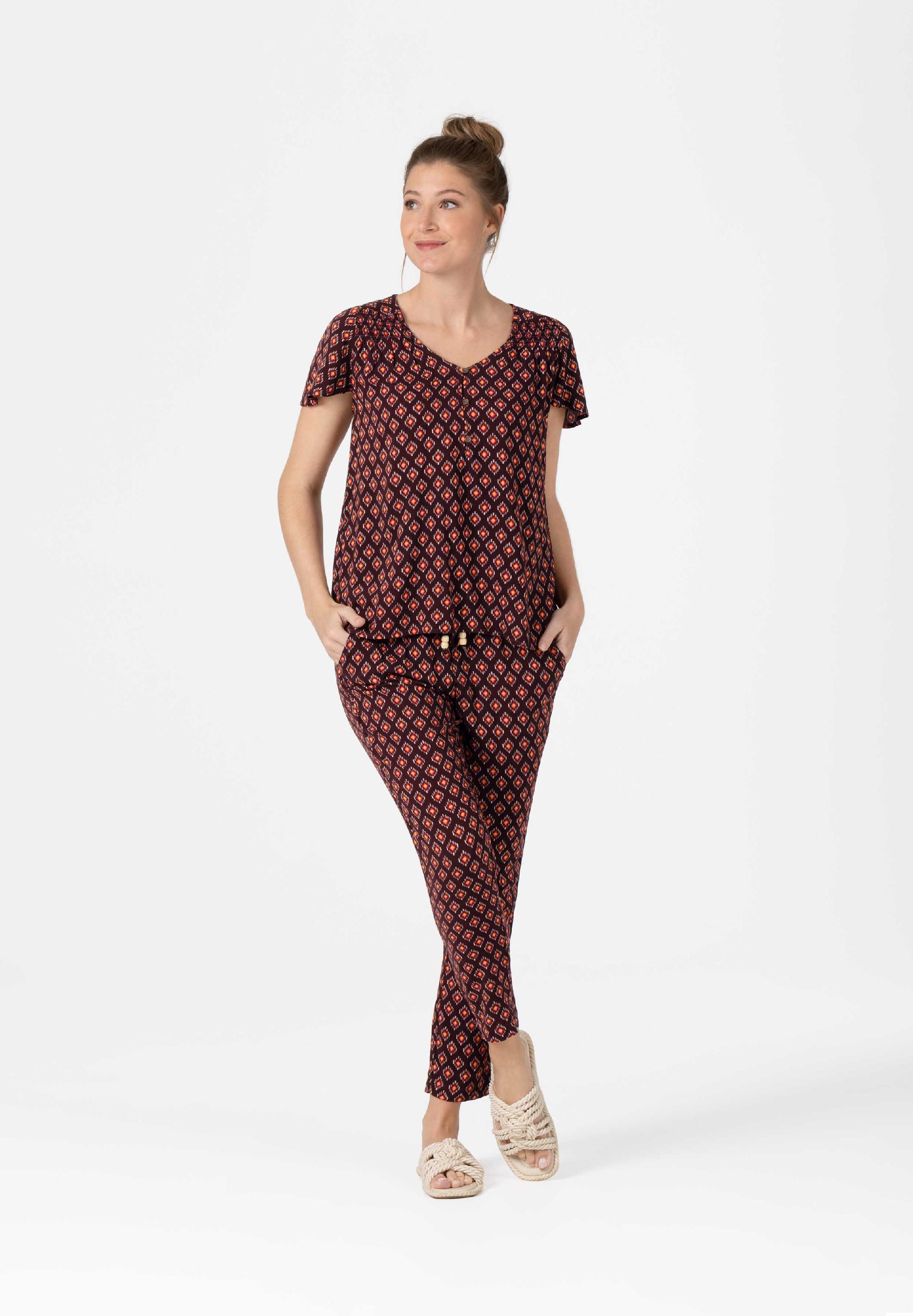Printed Romantic Blouse print