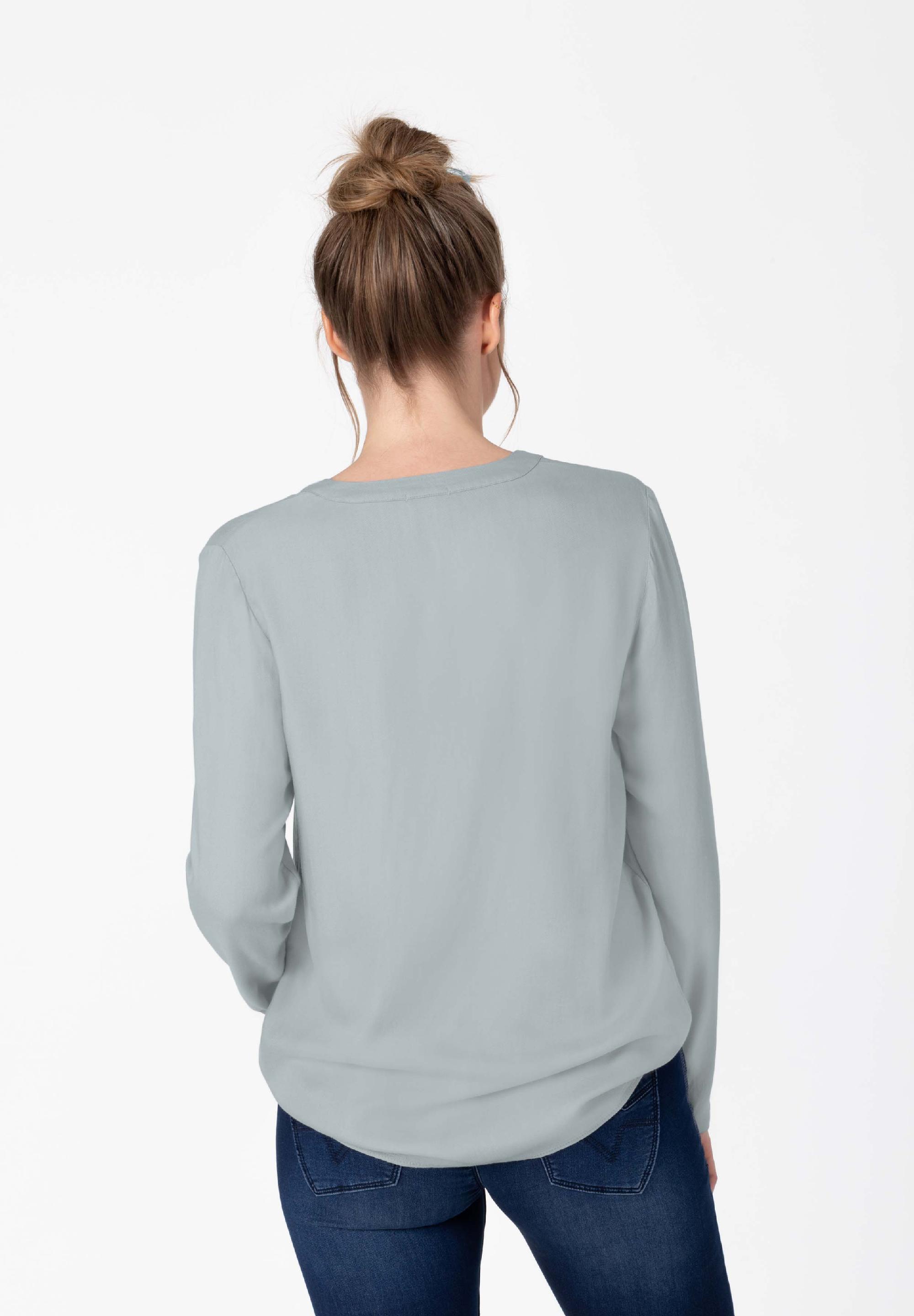 Tape Henley Blouse decoration