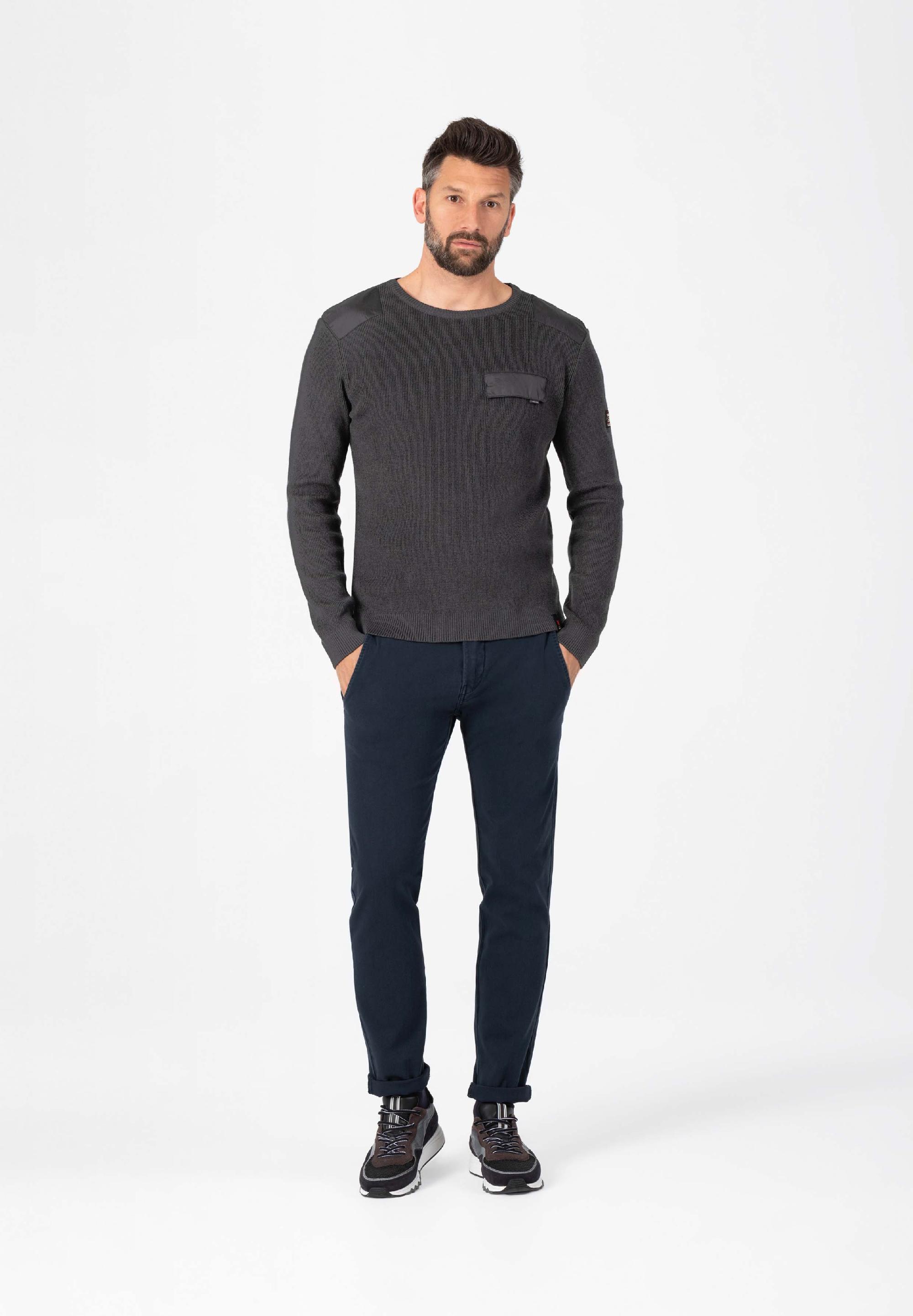 Fabricmix Crewneck Sweater