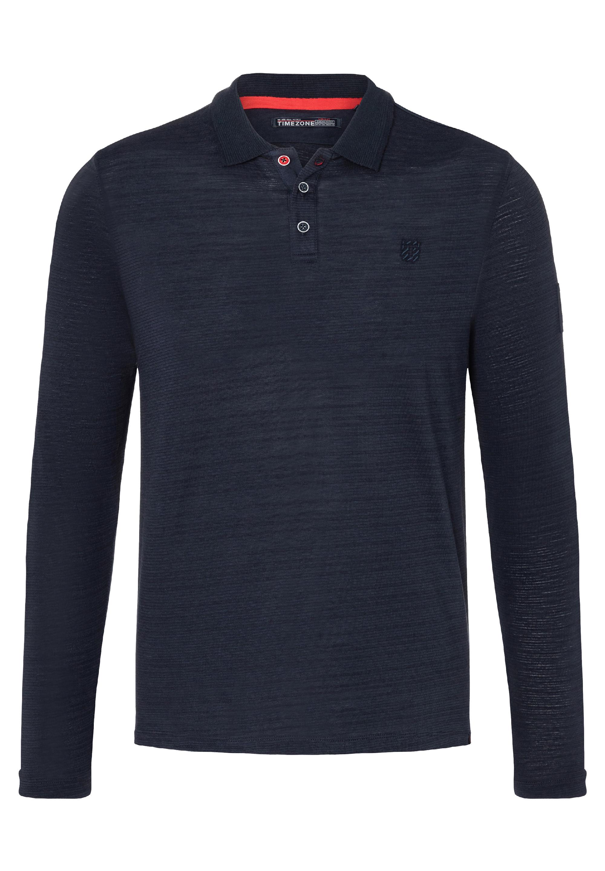 Knit Slub Longsleeve Polo