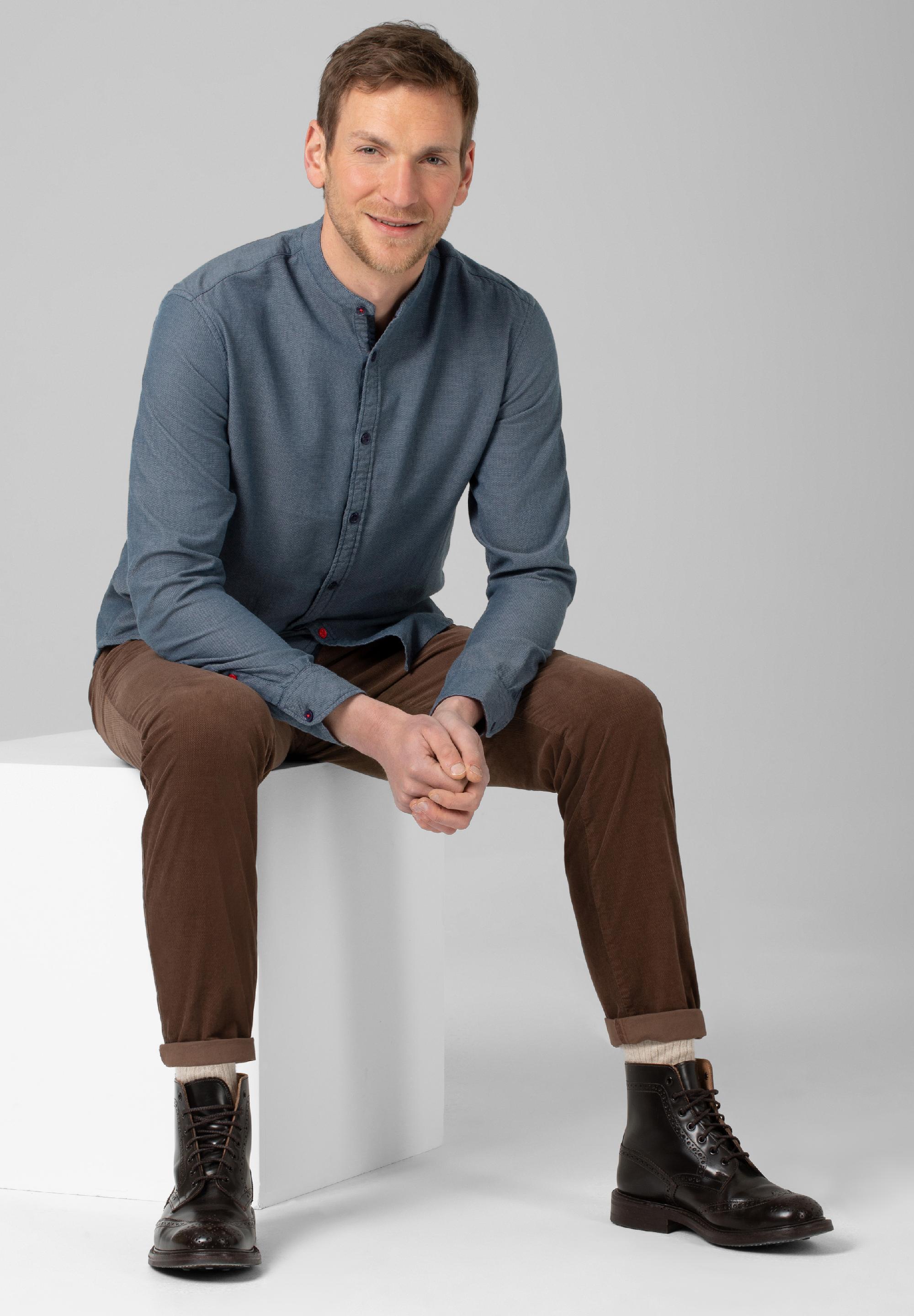 Stand-up-collar Shirt