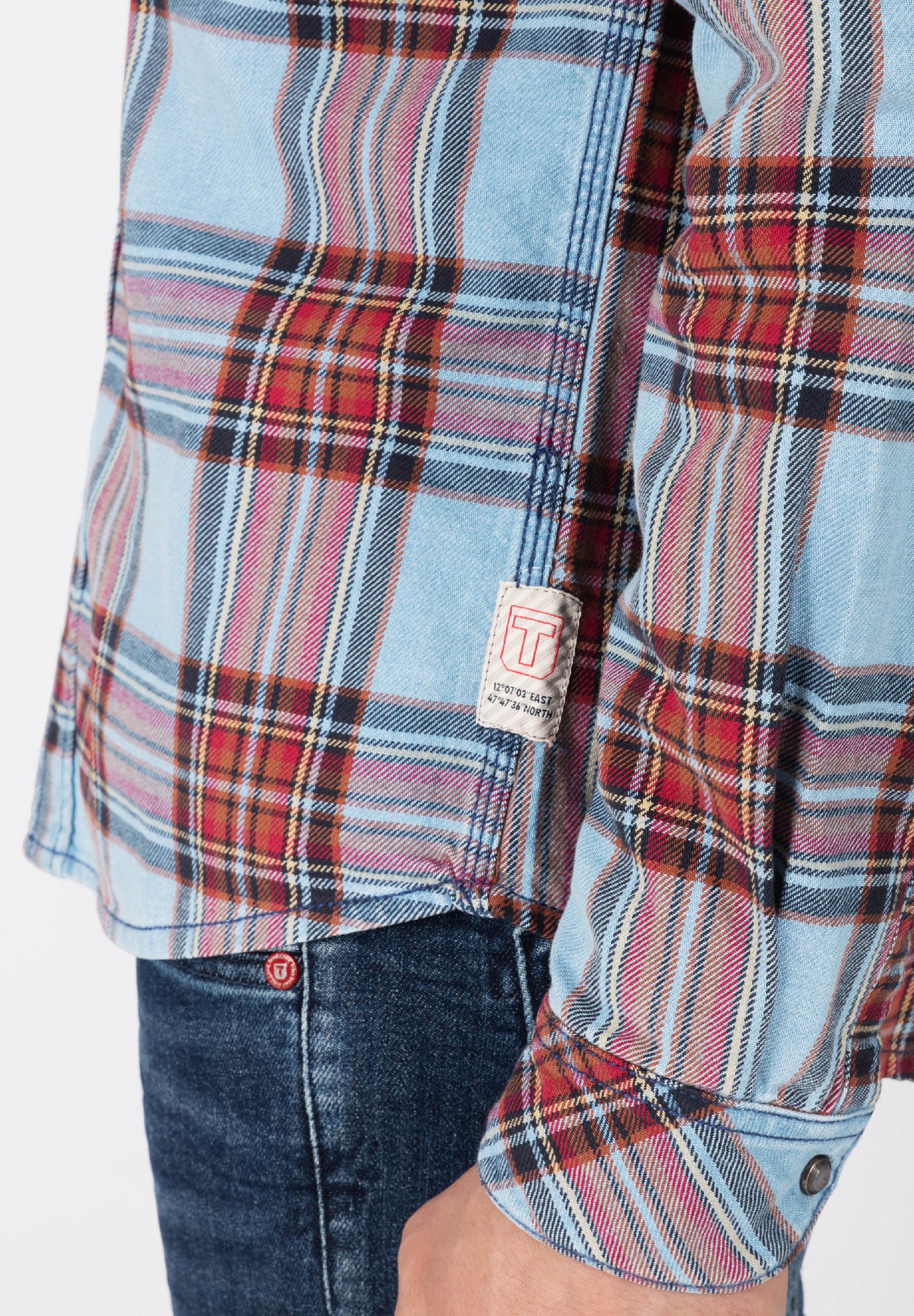Indigo Check Shirt - kent colllar