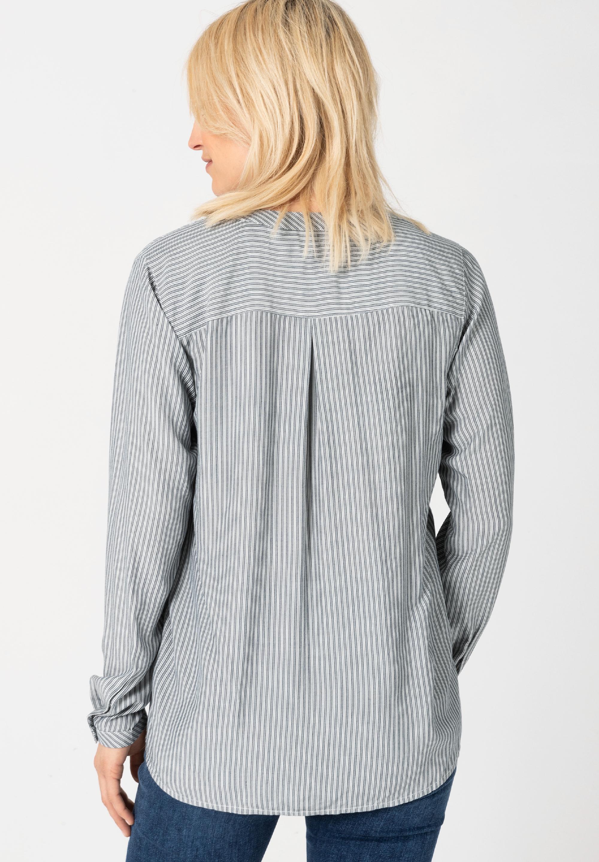 Striped Henley Blouse