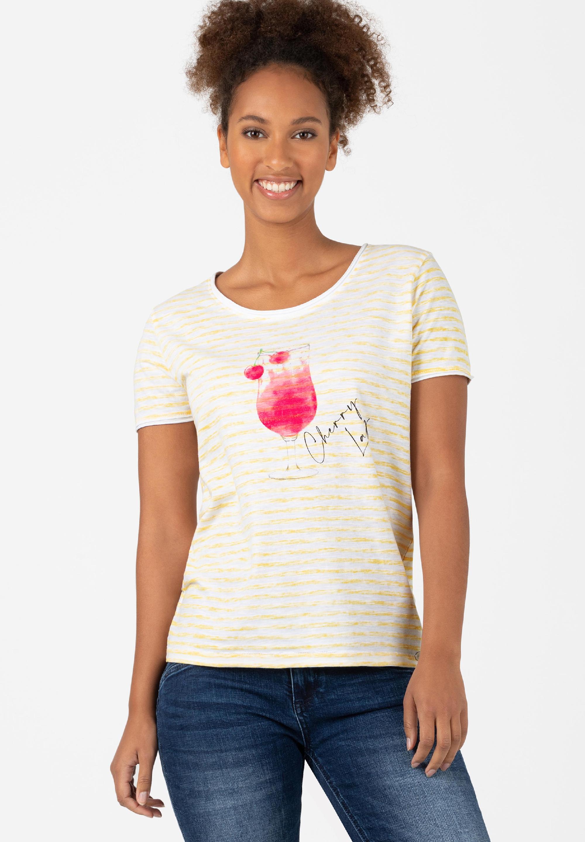 Striped Basic T-Shirt print