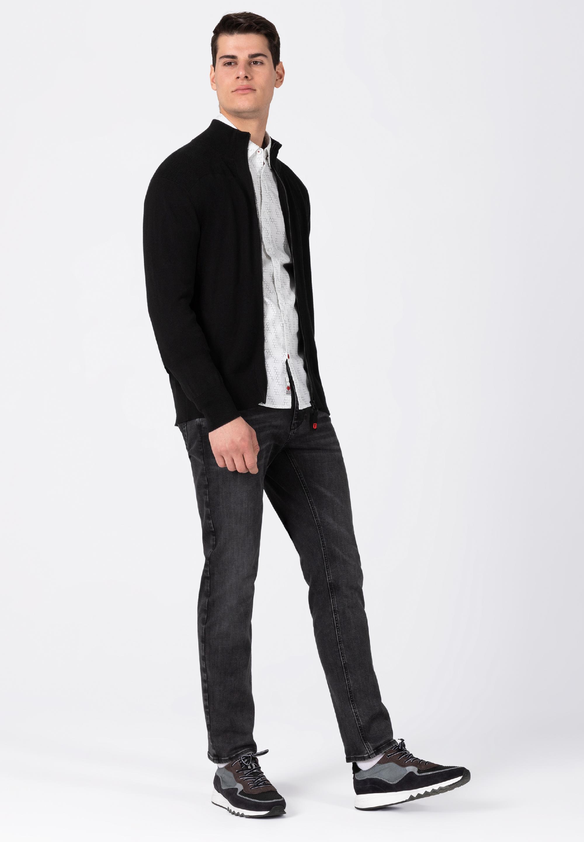 Printed Stretch Shirt - kent collar
