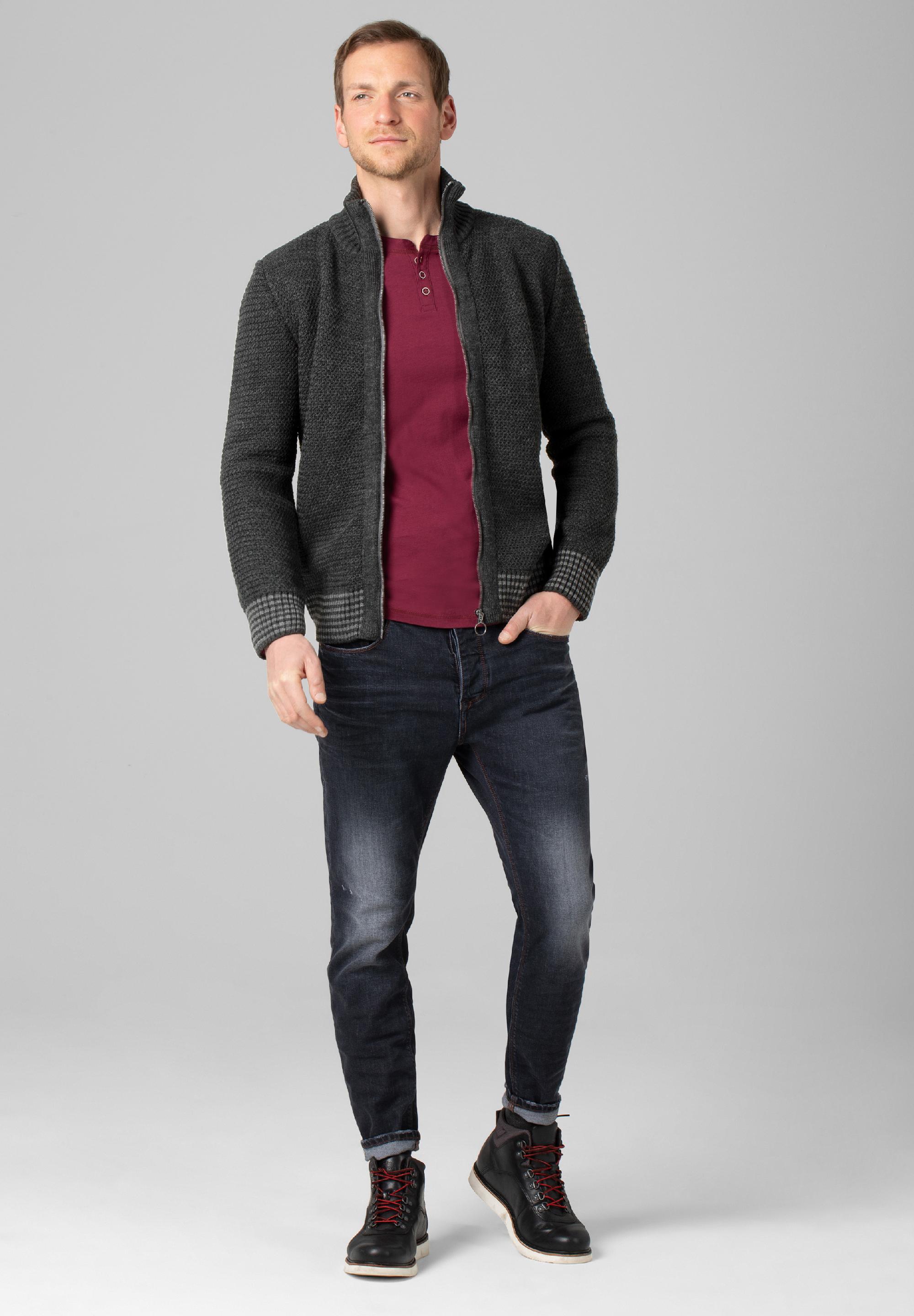 Basic Knit Jacket zipper