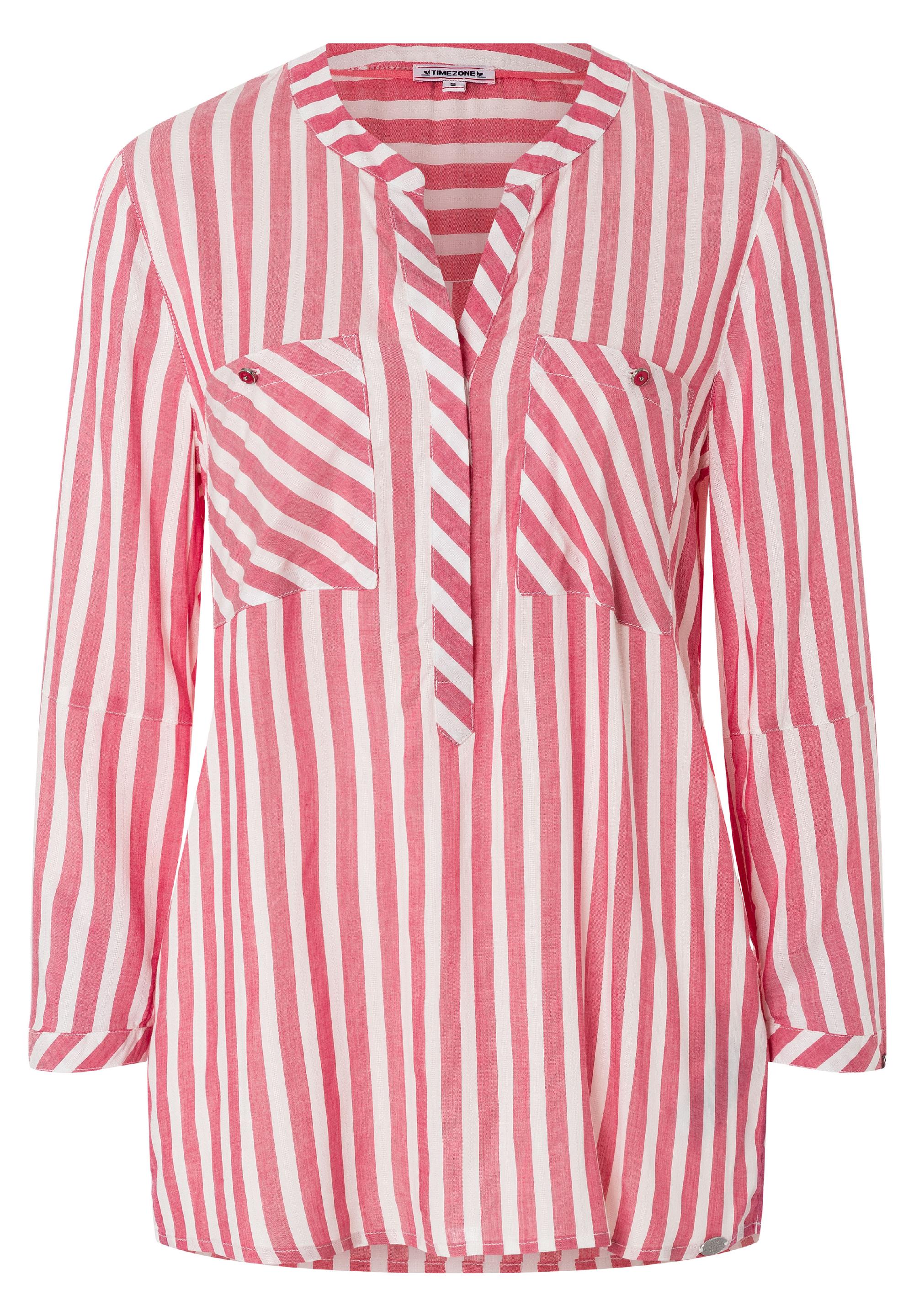Striped Henley Blouse