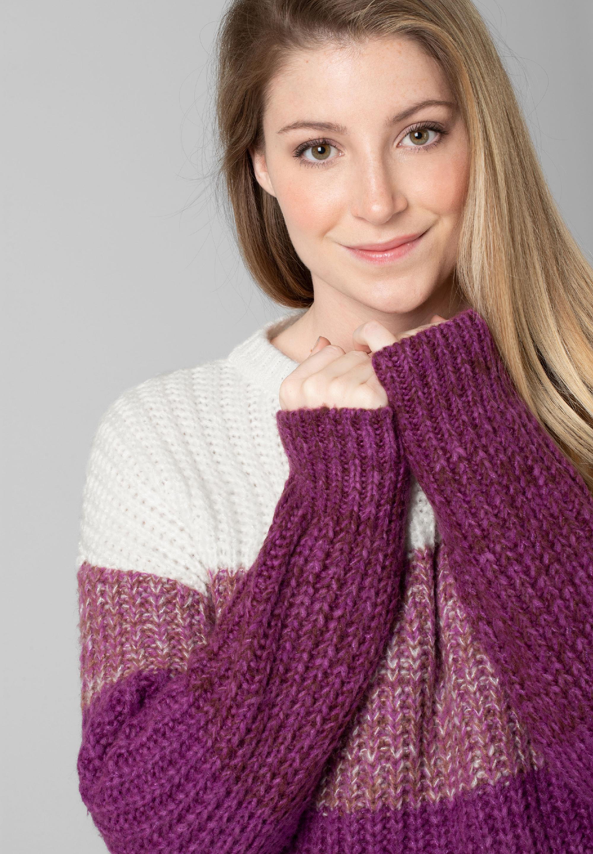 Striped Knit Pullover