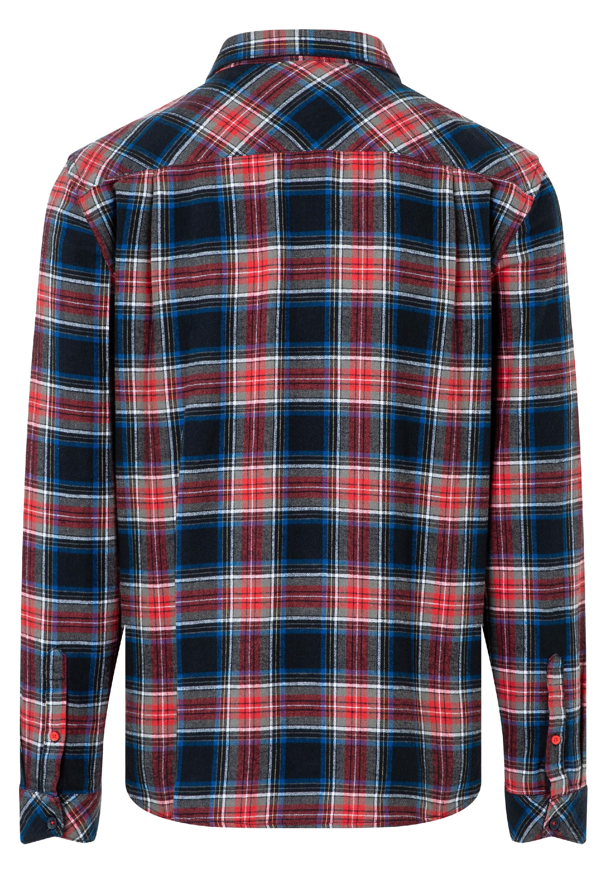 Effect Weave Check Shirt - kent collar