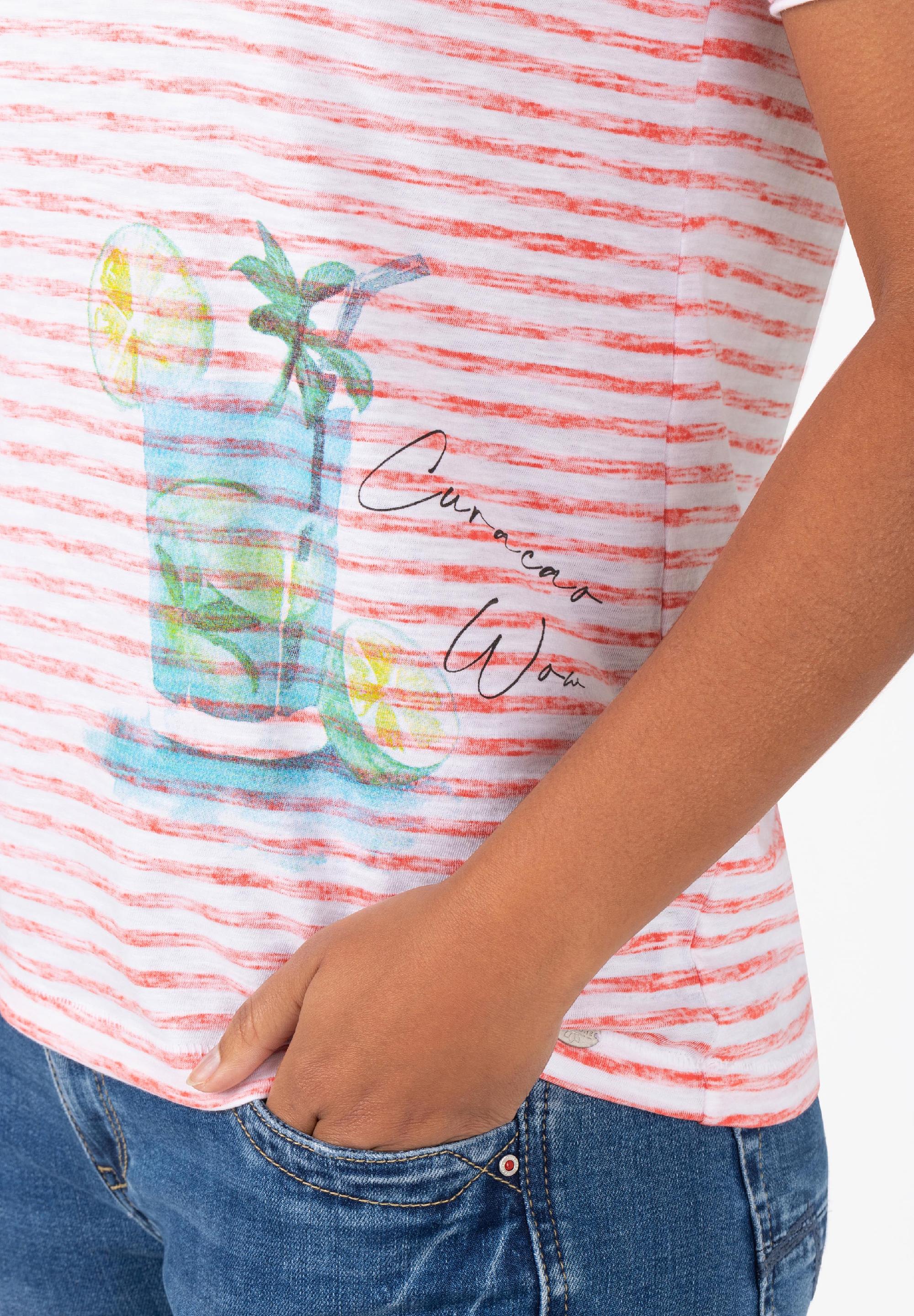 Striped Basic T-Shirt print