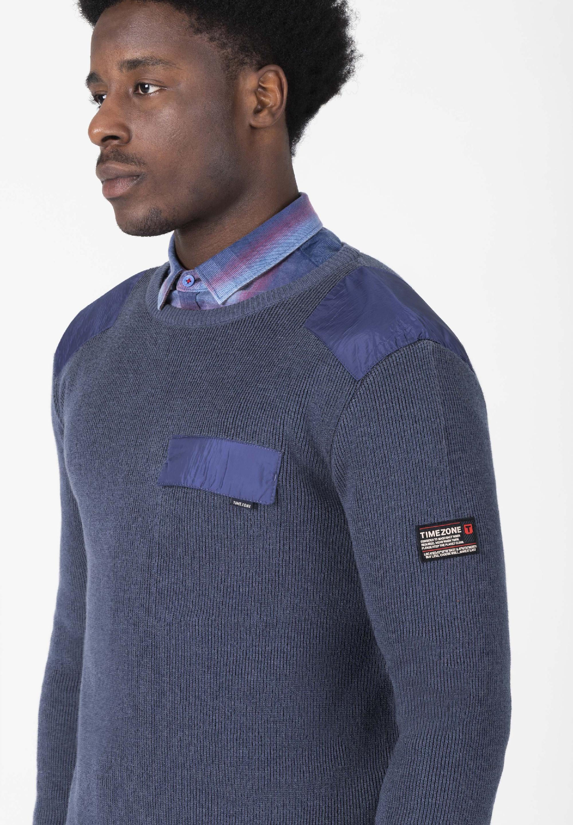 Fabricmix Crewneck Sweater
