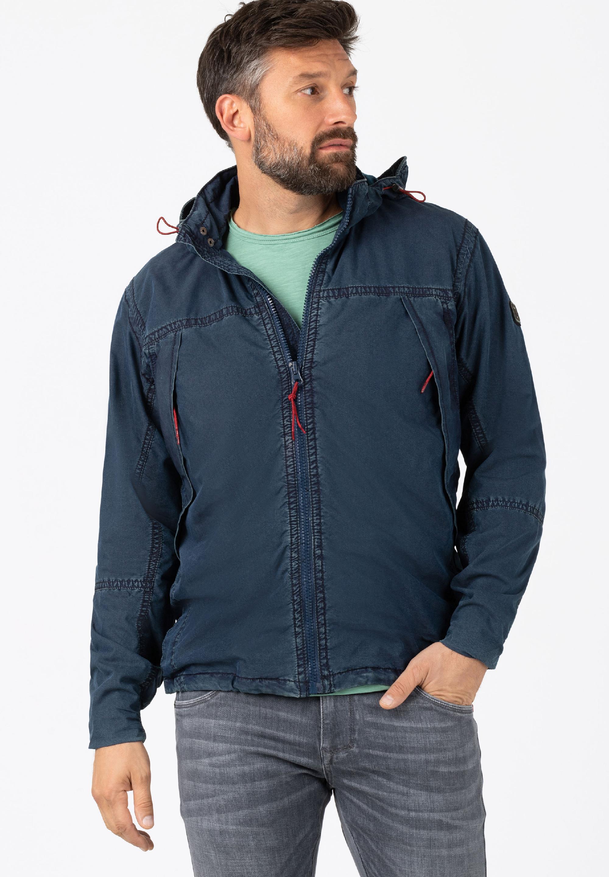 Washed Hoodie Jacket zipper