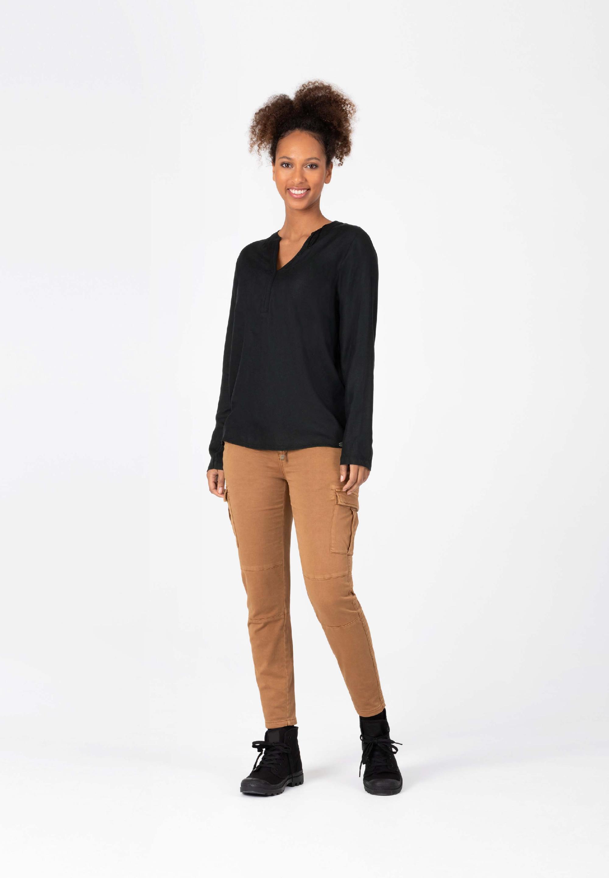 Tape Henley Blouse decoration
