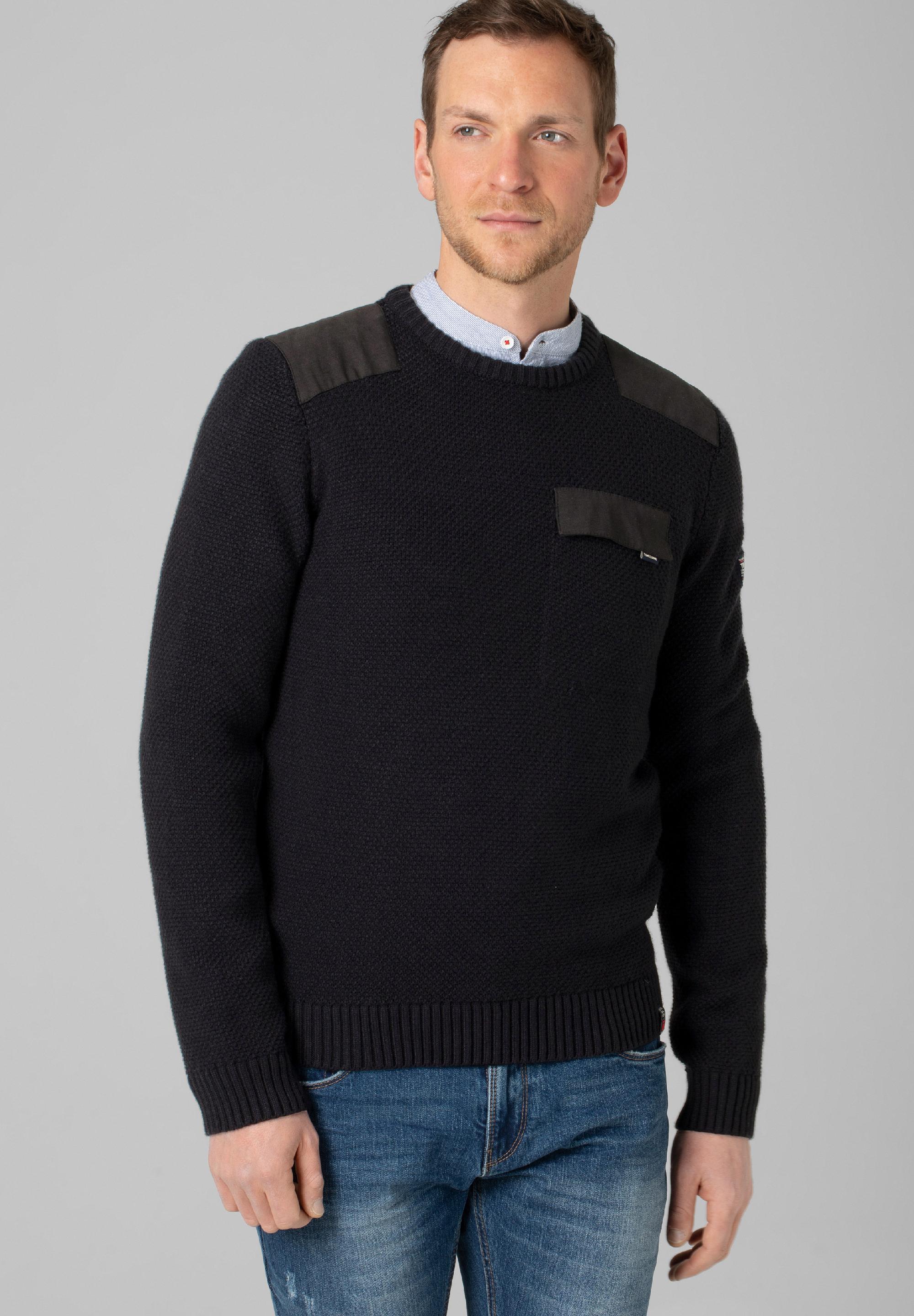 Fabricmix Crewneck Sweater