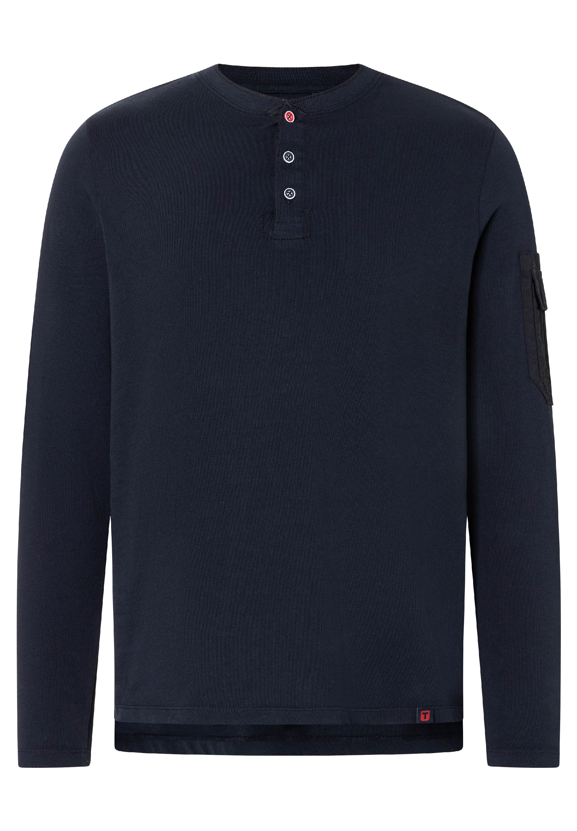 Fabric Mix Longsleeve Henley