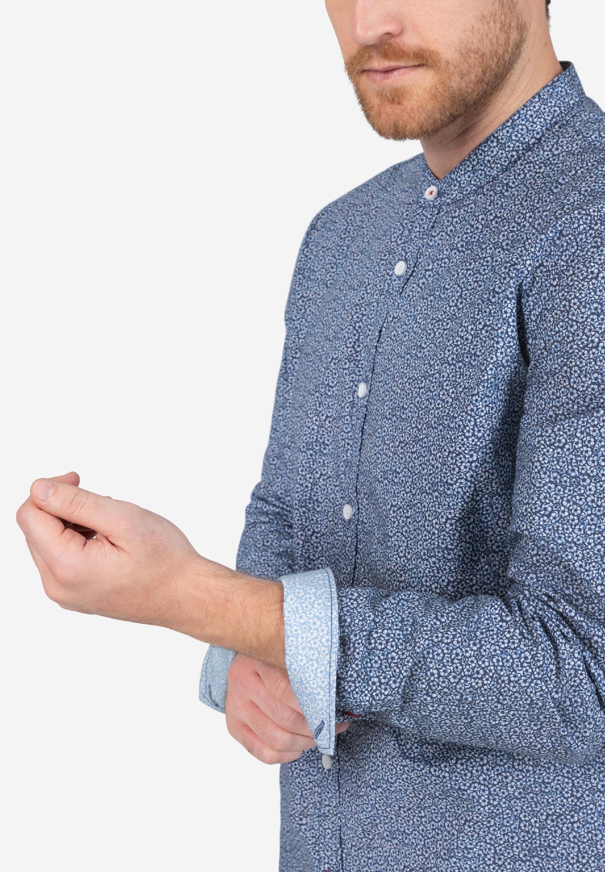 Stand-up-collar Shirt