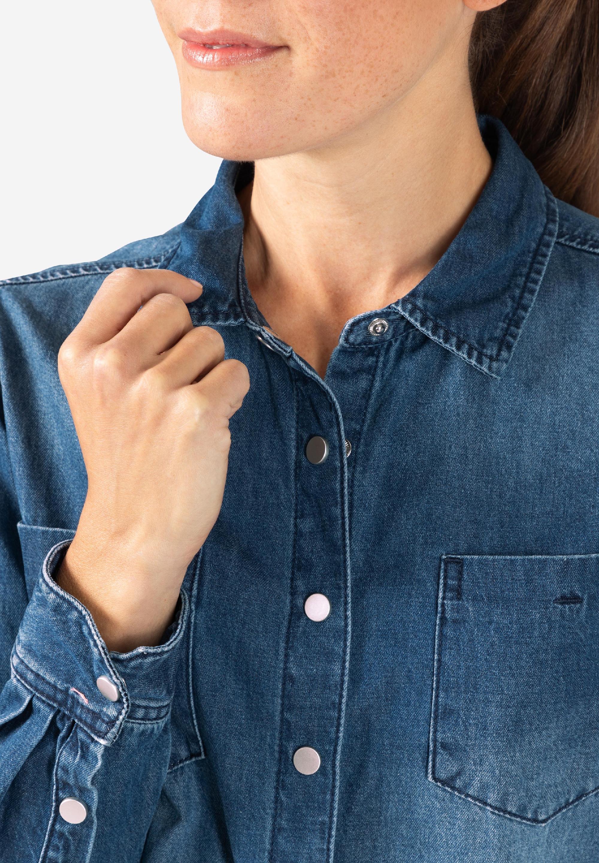 Boyfriend Fit Denim Shirt