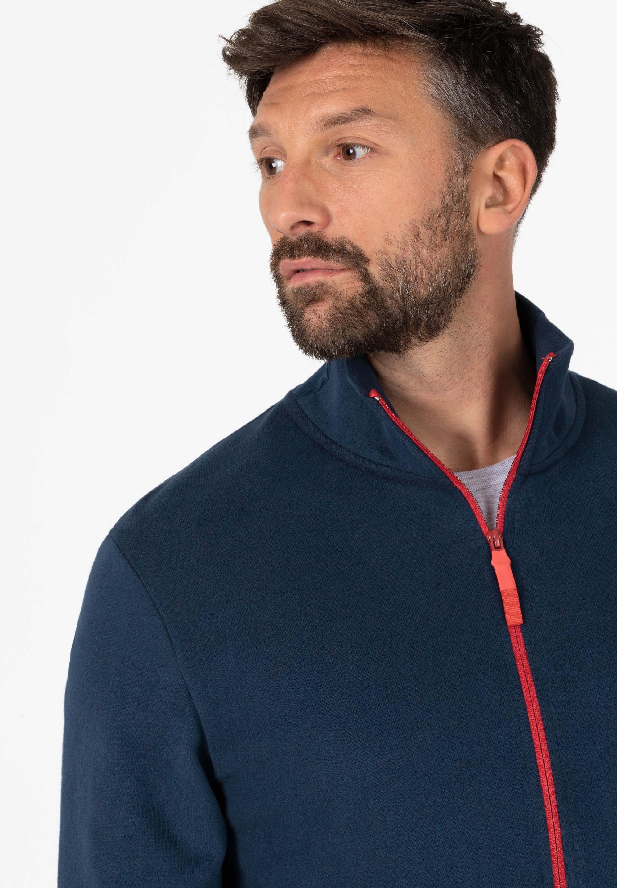 Standup collar jacket zipper