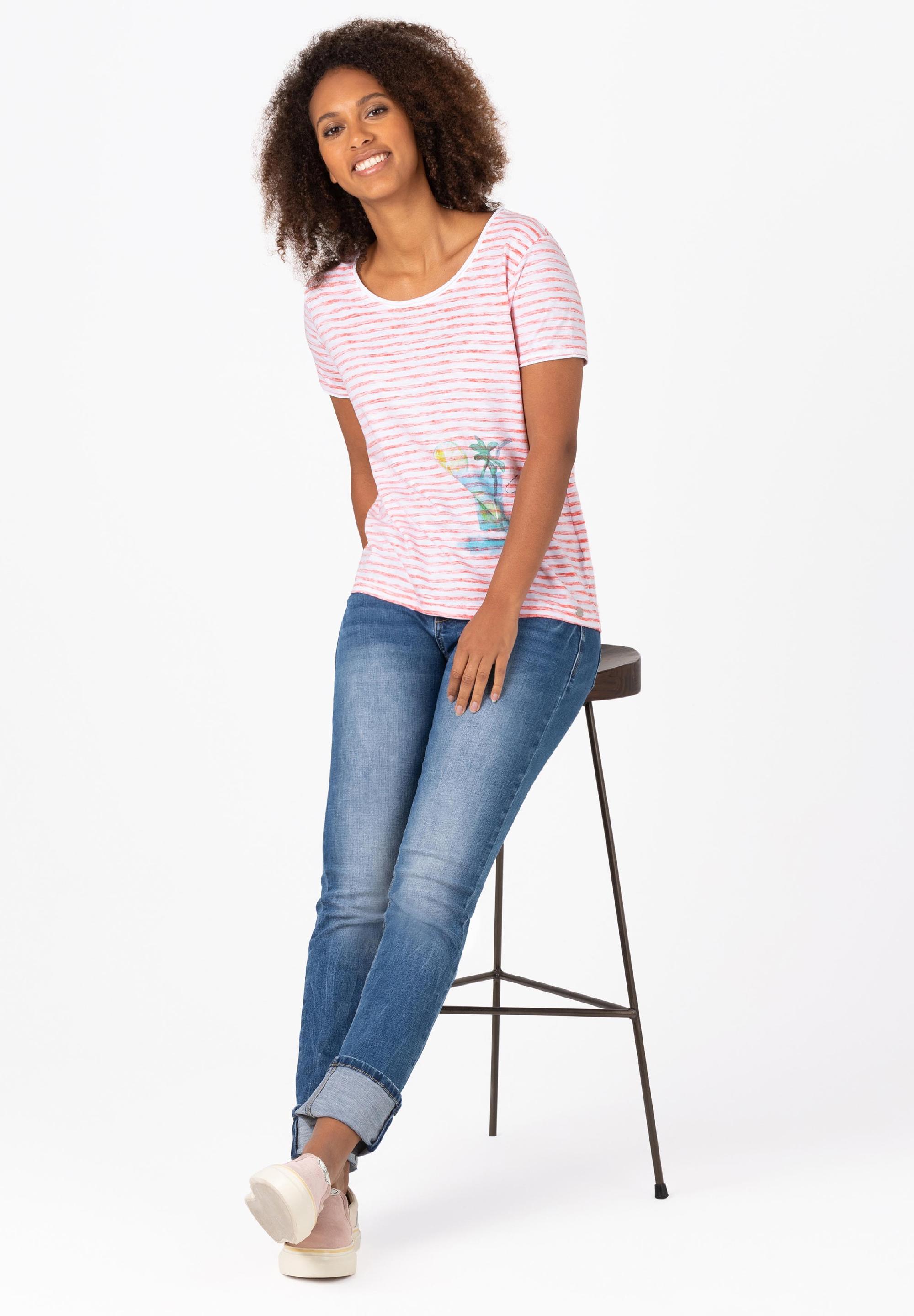 Striped Basic T-Shirt print