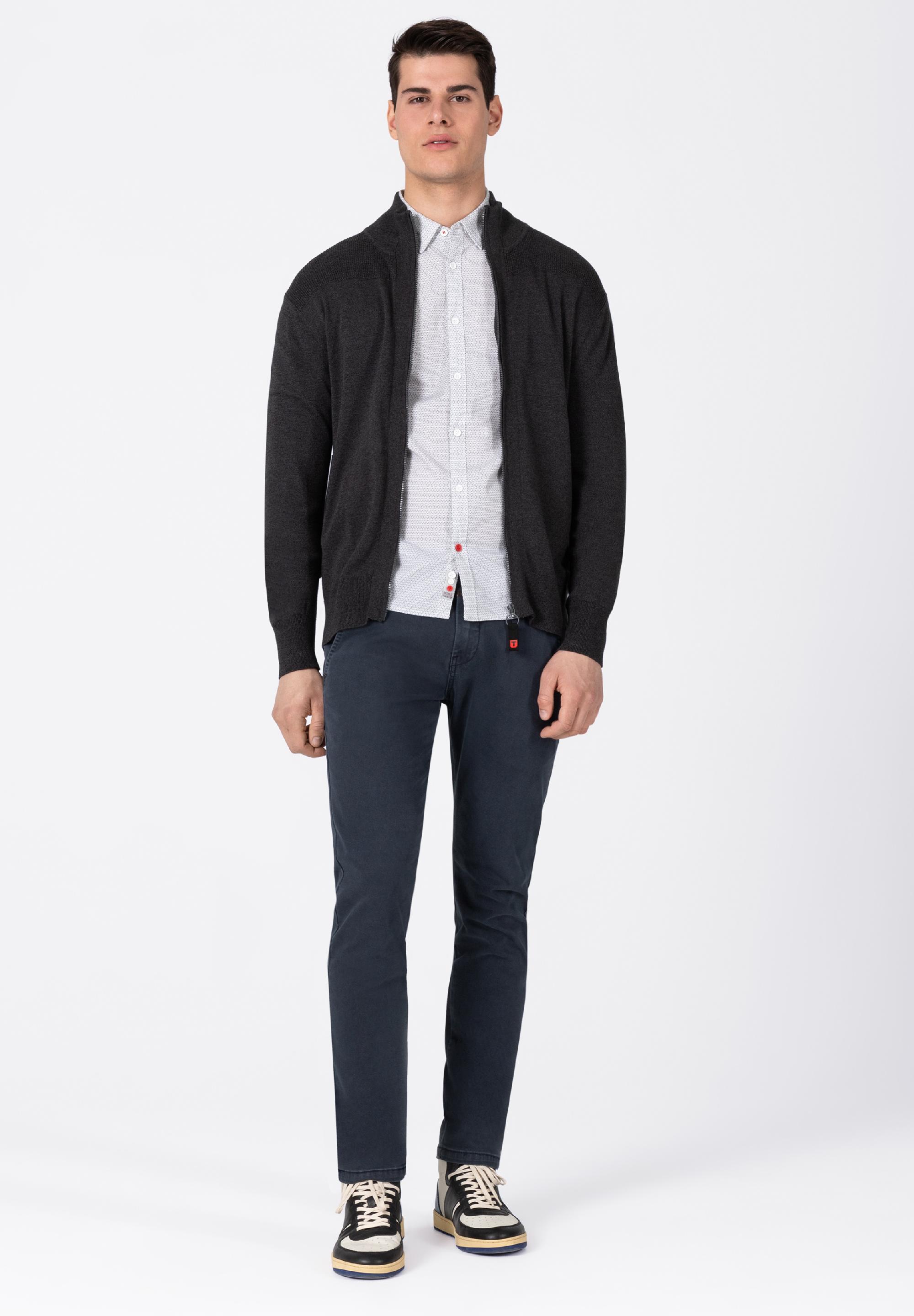 Printed Stretch Shirt - kent collar