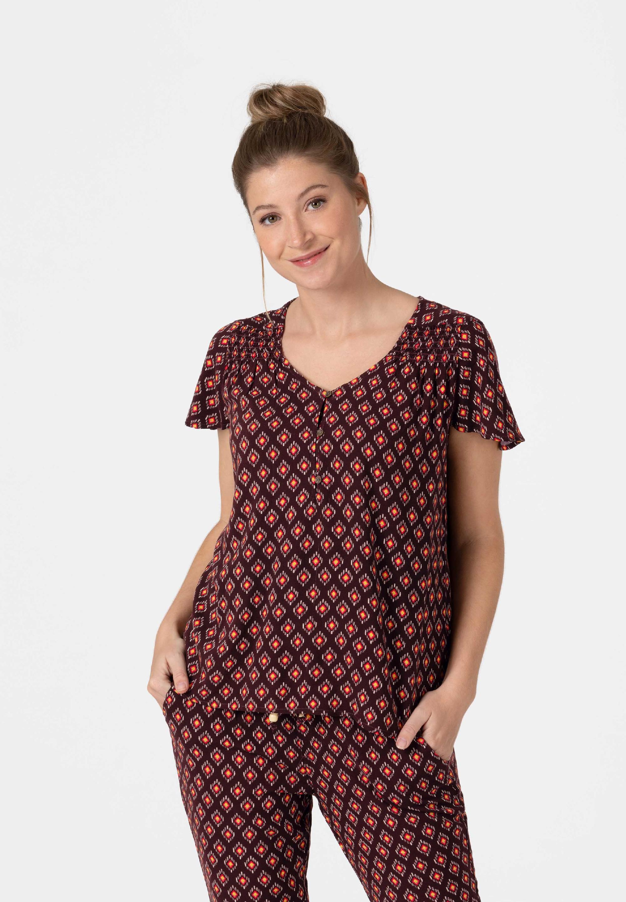 Printed Romantic Blouse print