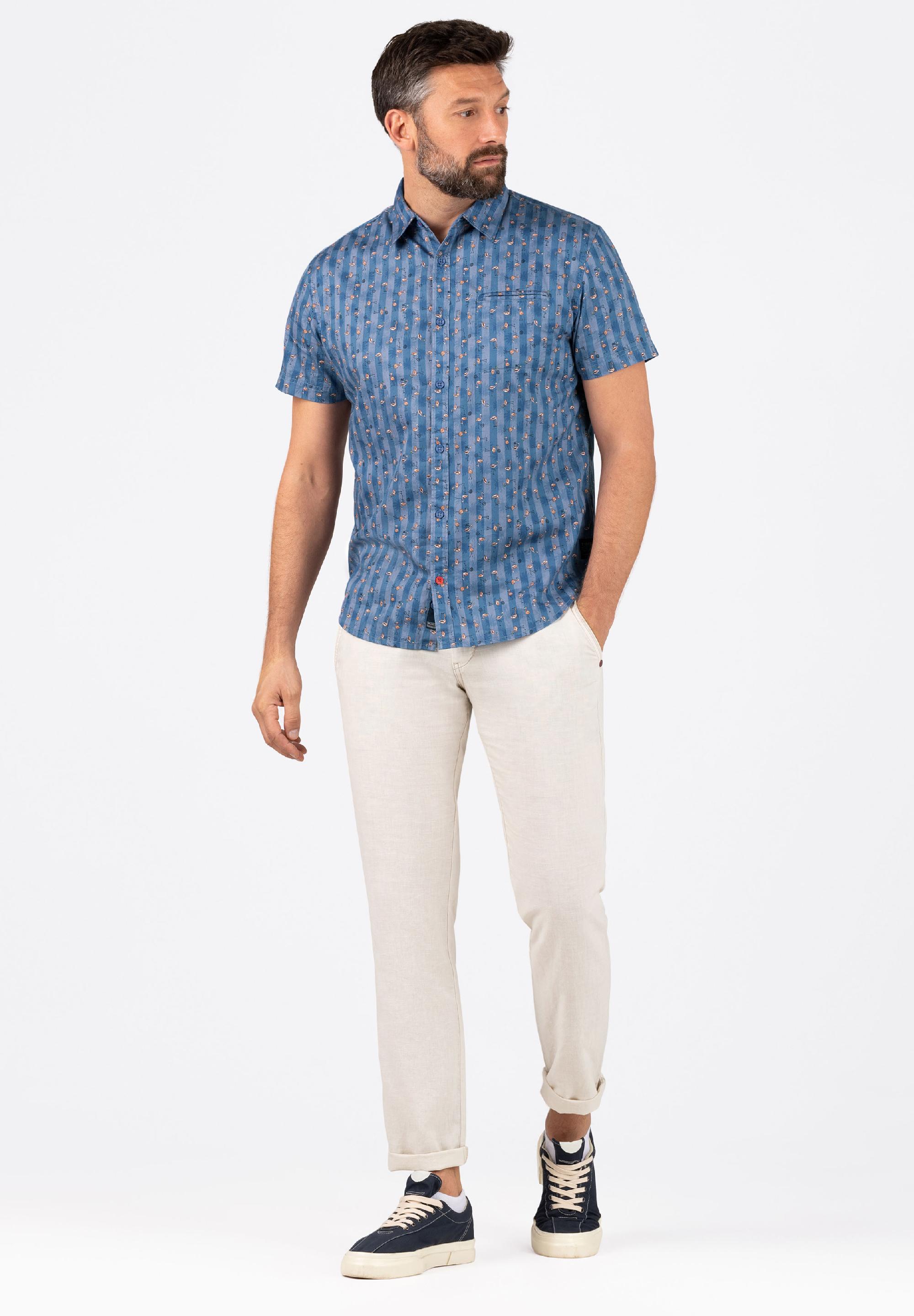 Printed Basic Shortsleeve Shirt print