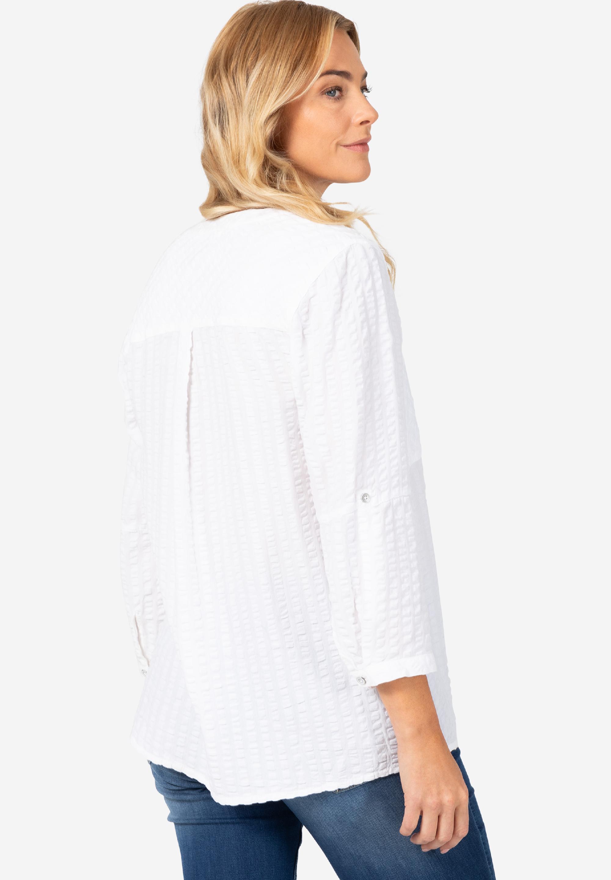 Striped Henley Blouse