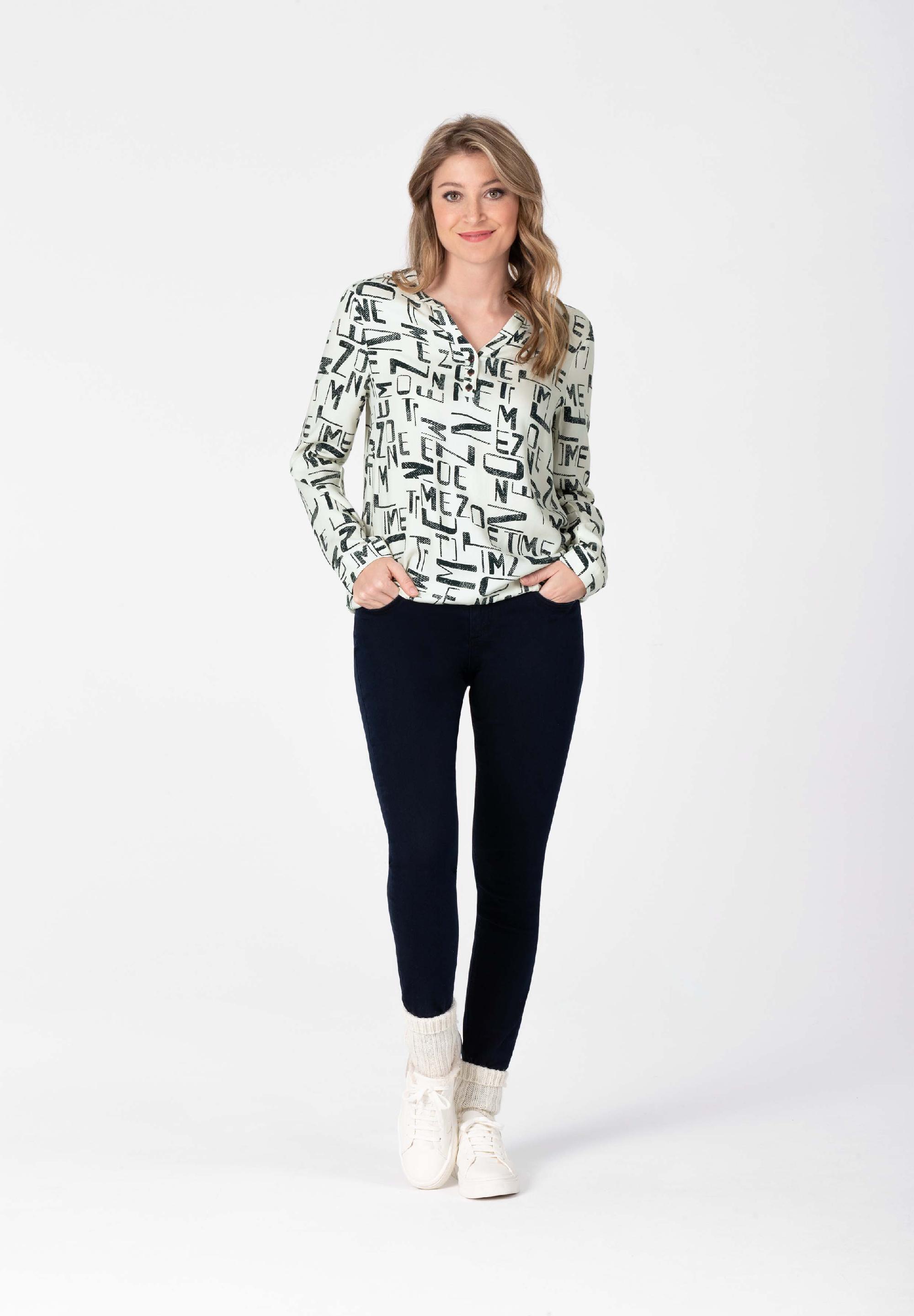 Henley Blouse print