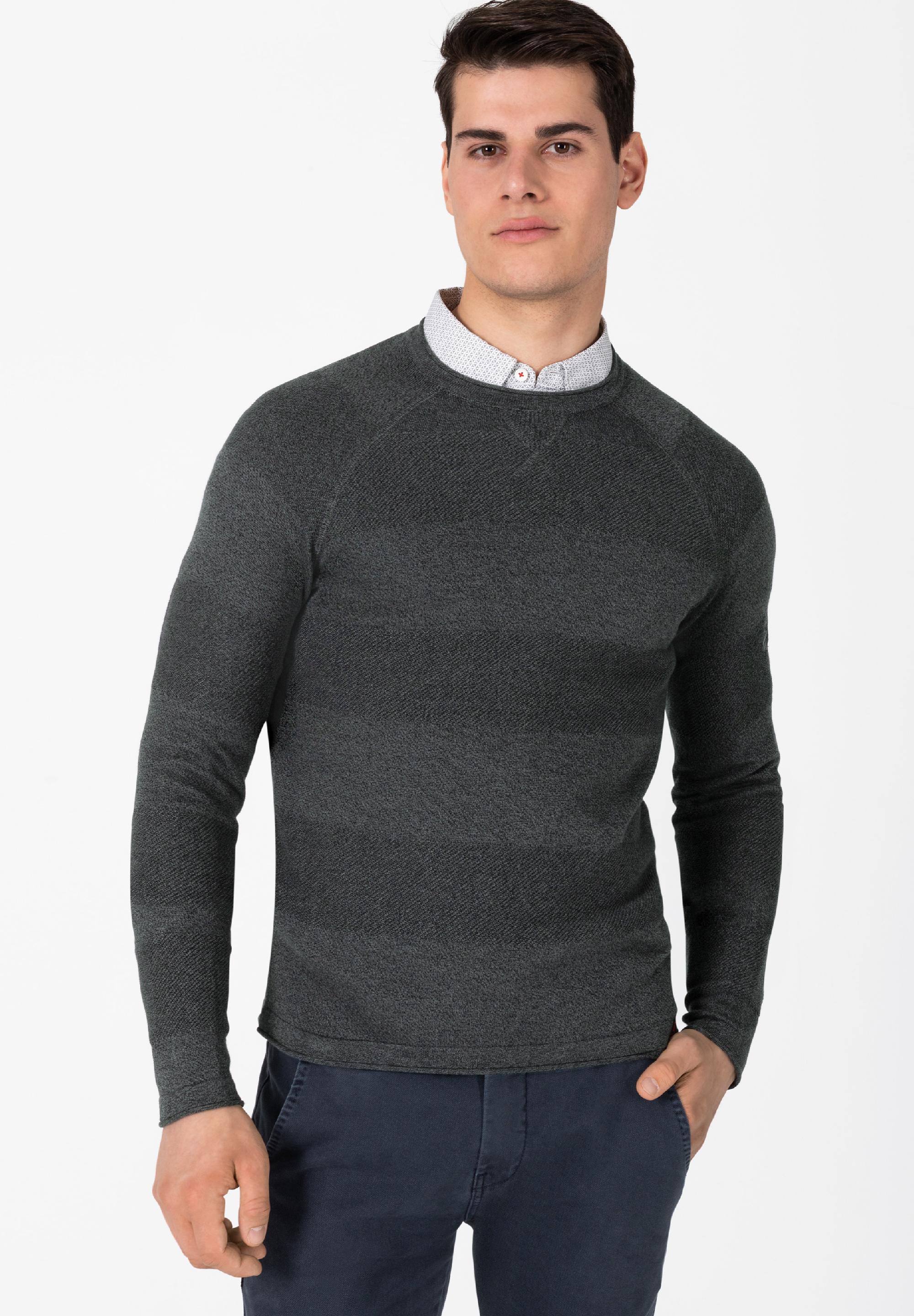 Spiral Knit Crewneck