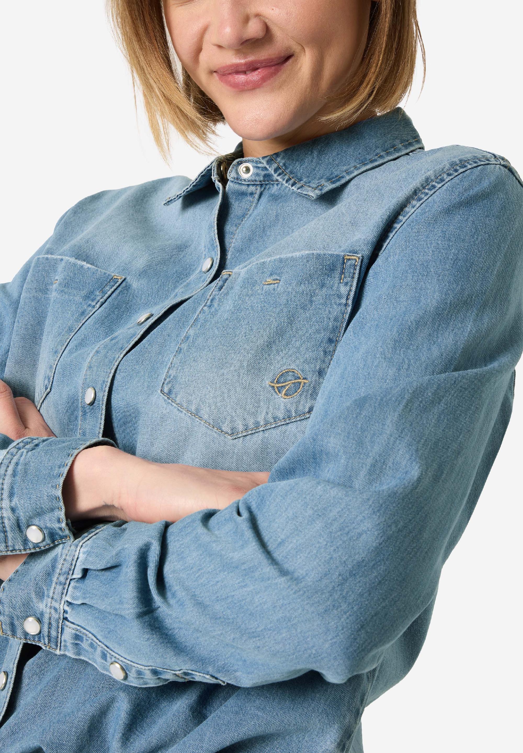 Boyfriend Fit Denim Shirt