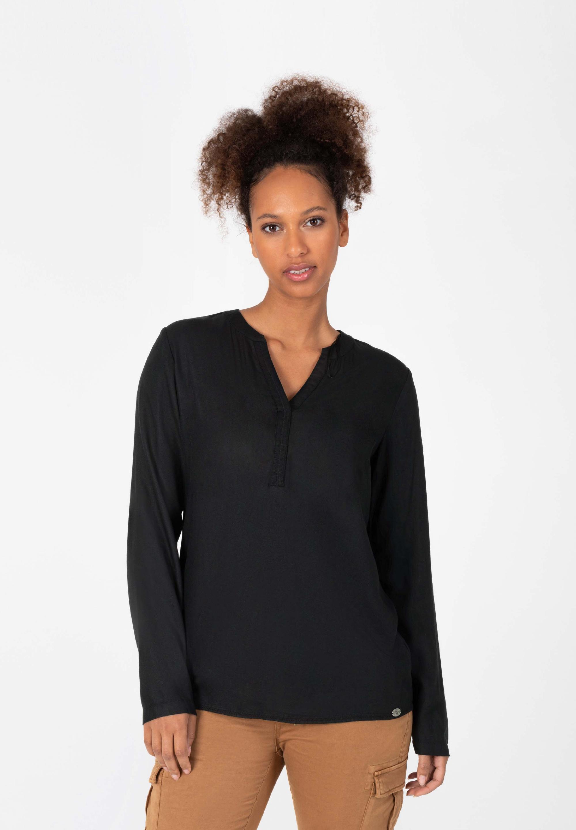 Tape Henley Blouse decoration