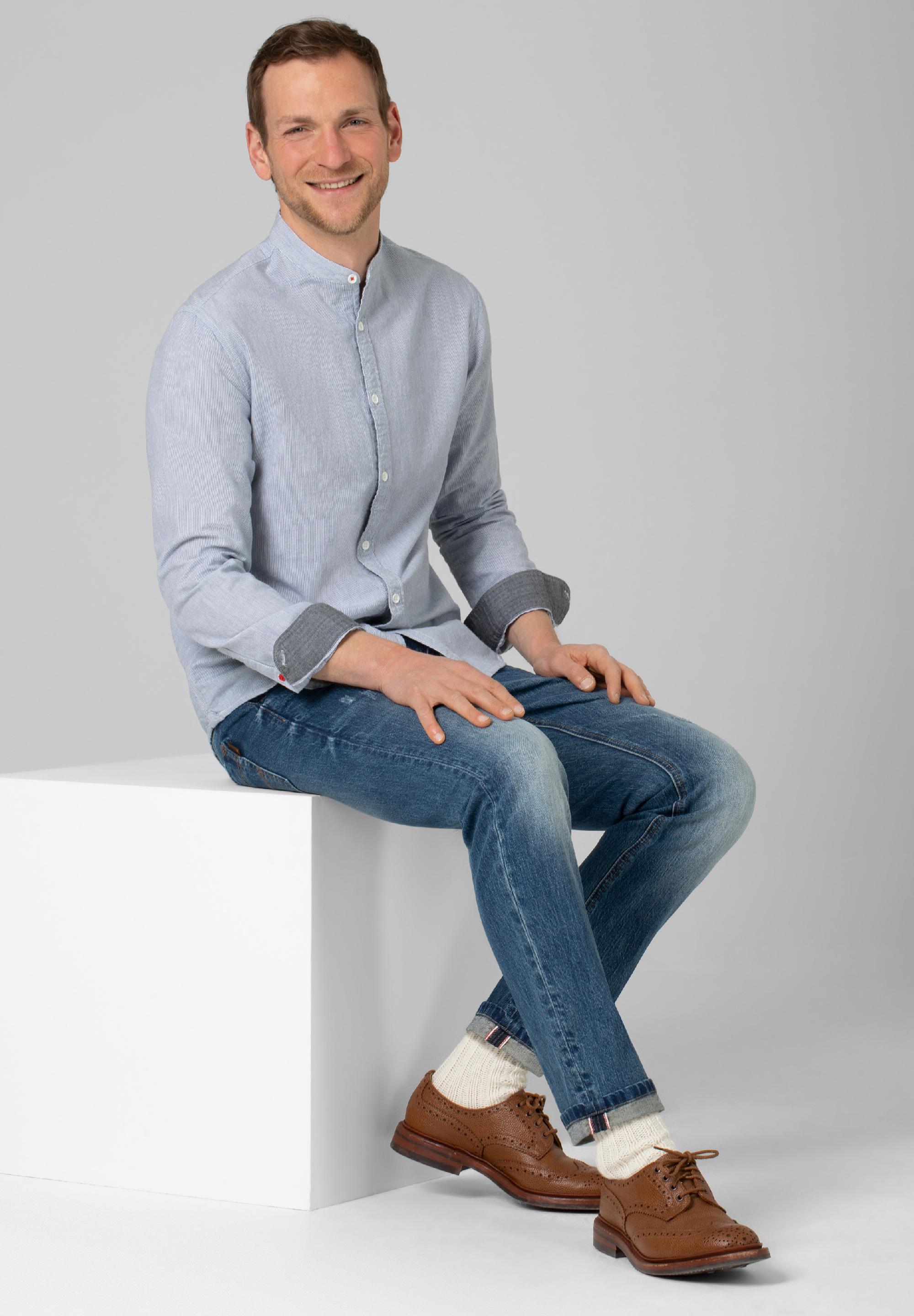 Stand-up-collar Shirt