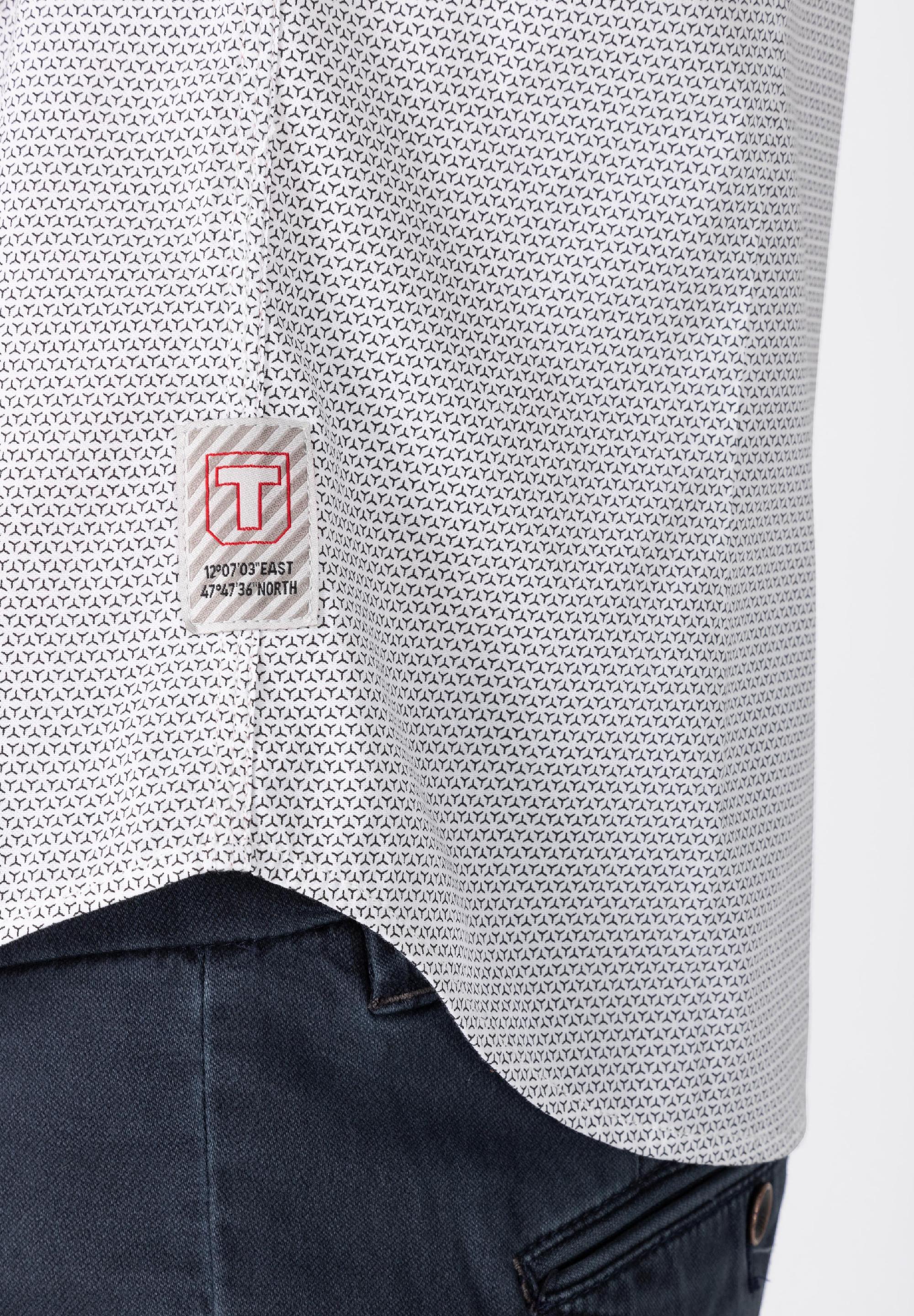 Printed Stretch Shirt - kent collar
