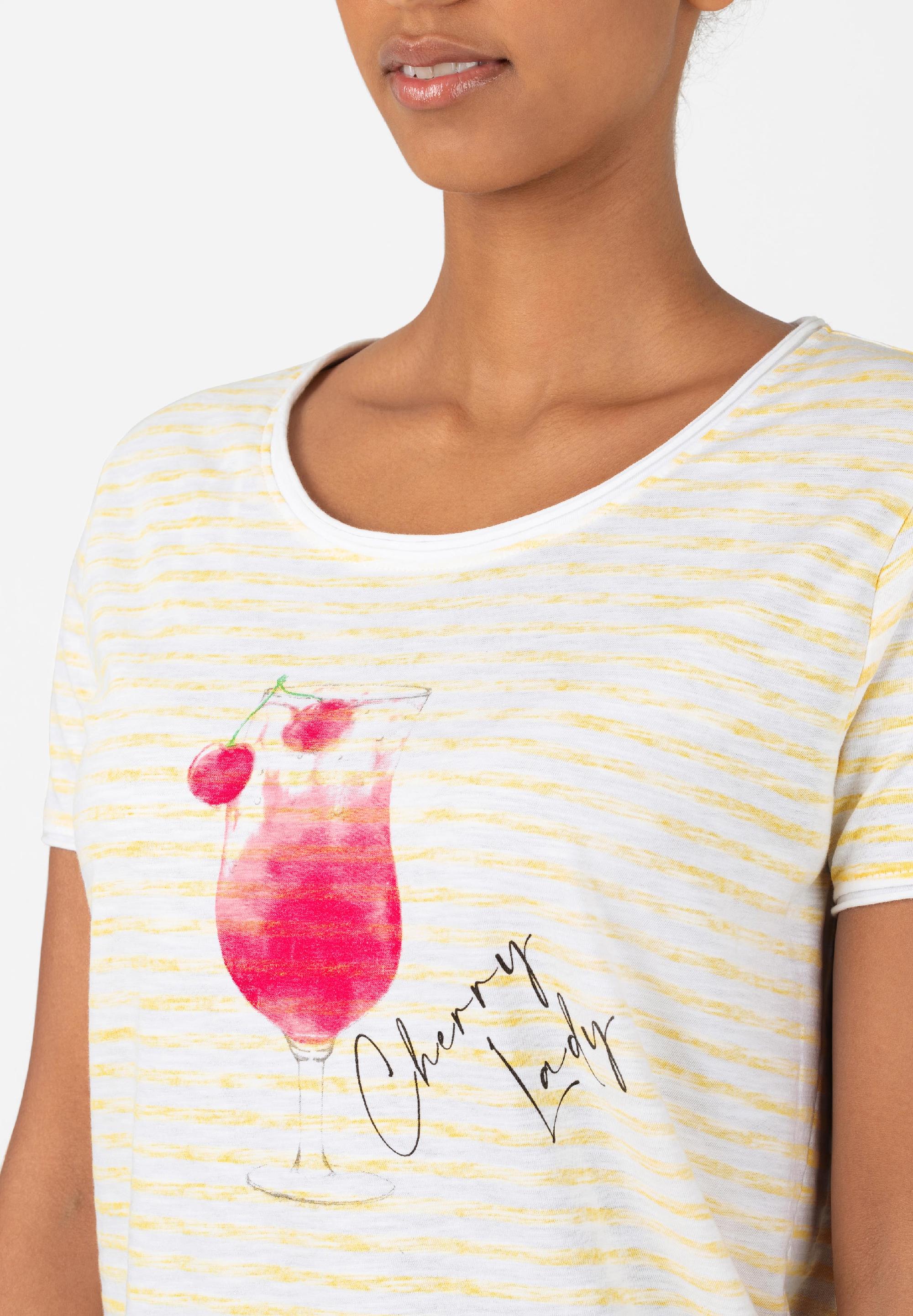 Striped Basic T-Shirt print