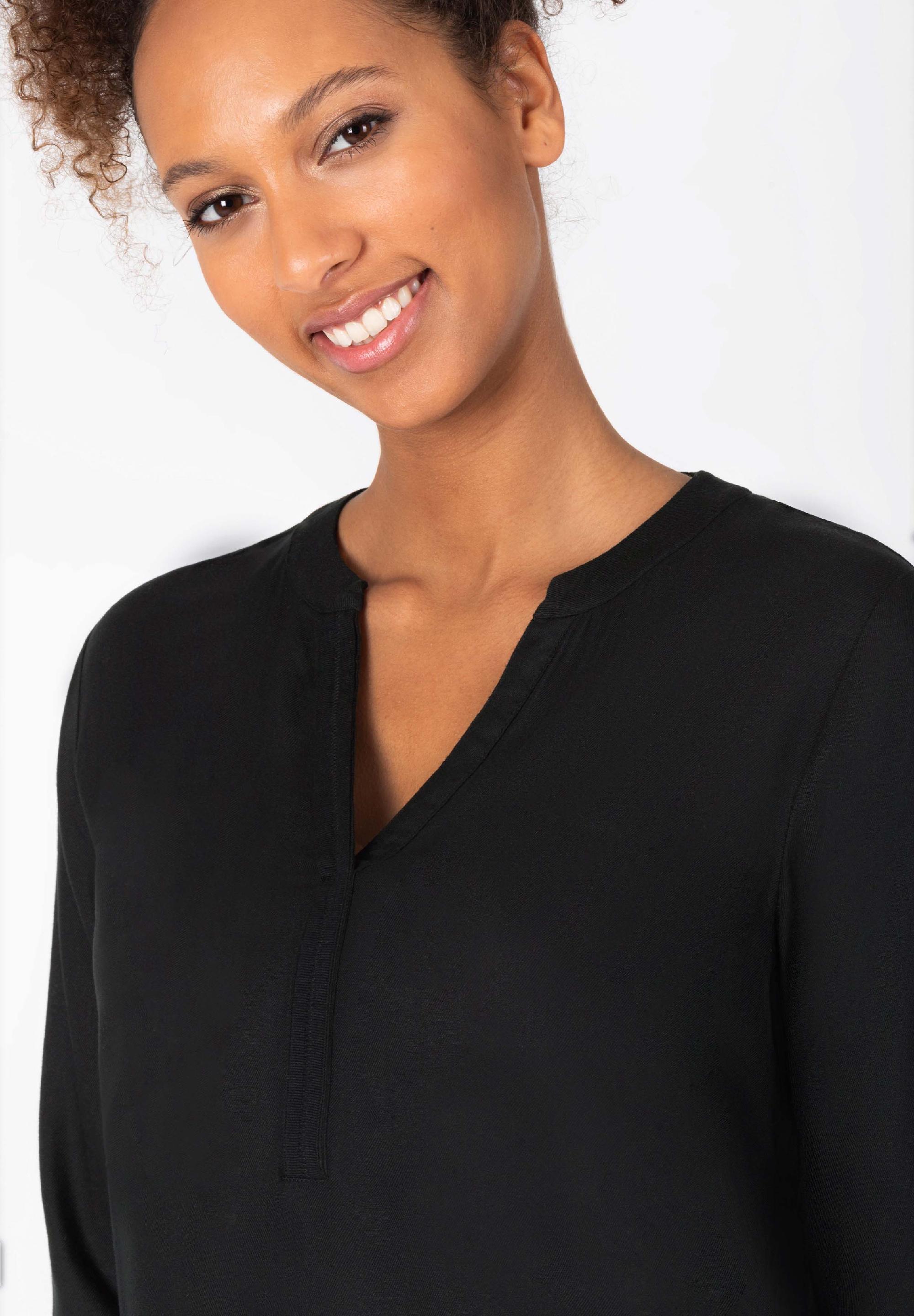 Tape Henley Blouse decoration